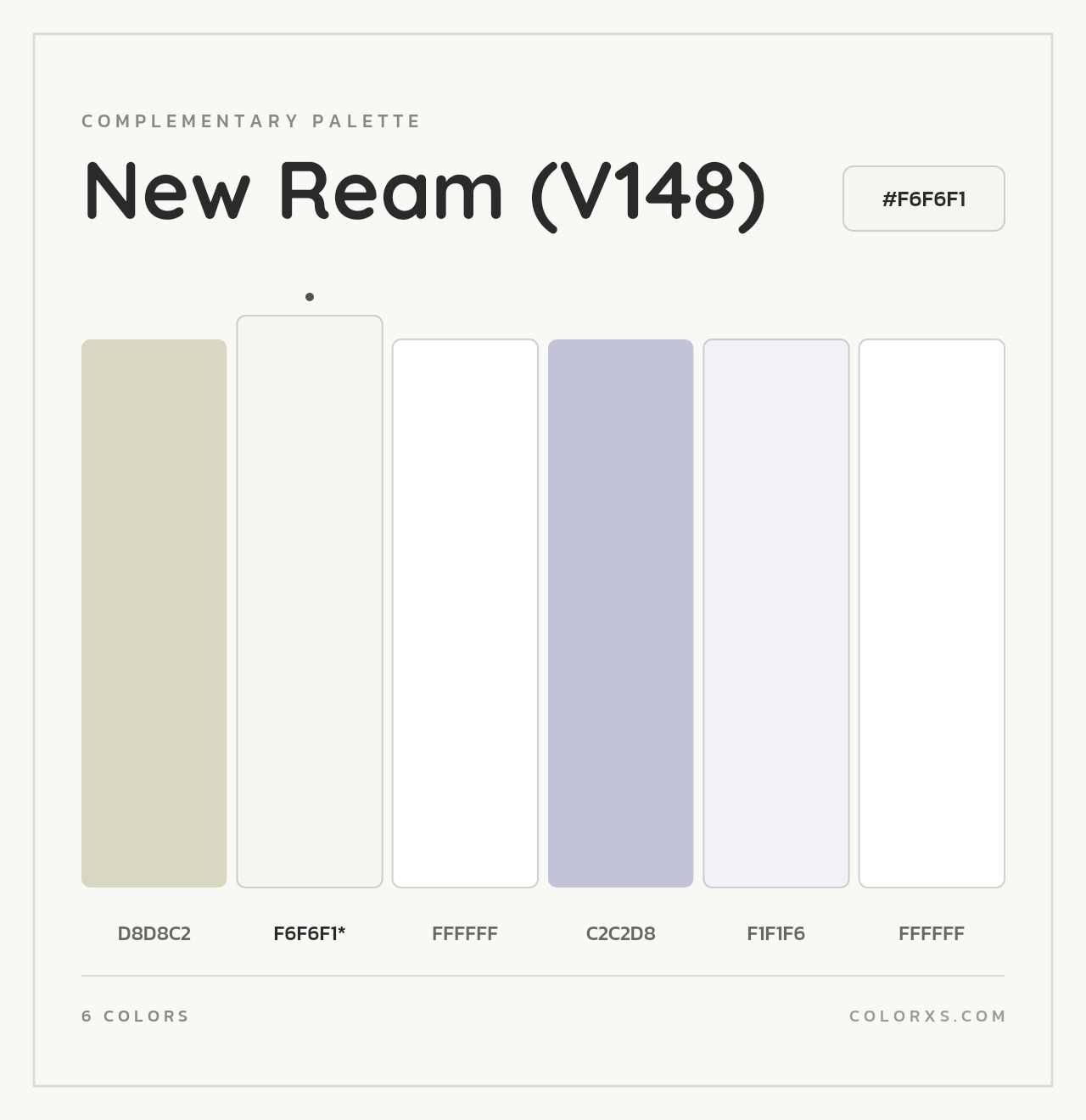 New Ream (V148) - Complementary Color Palette