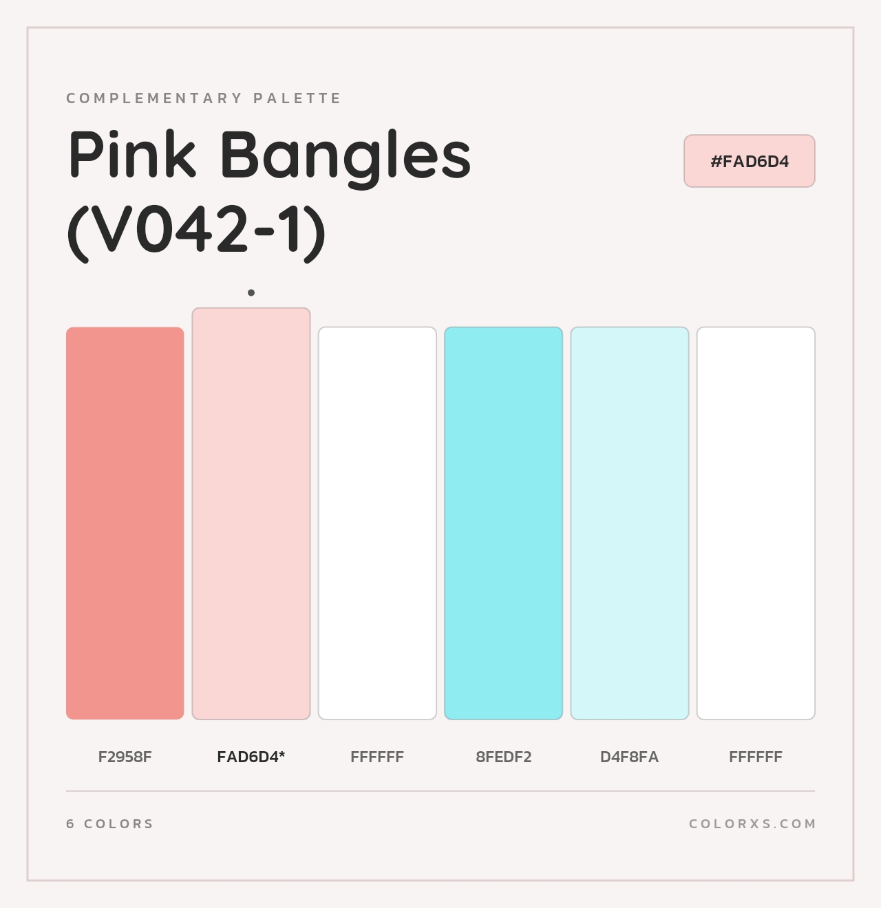 Pink Bangles (V042-1) - Complementary Color Palette