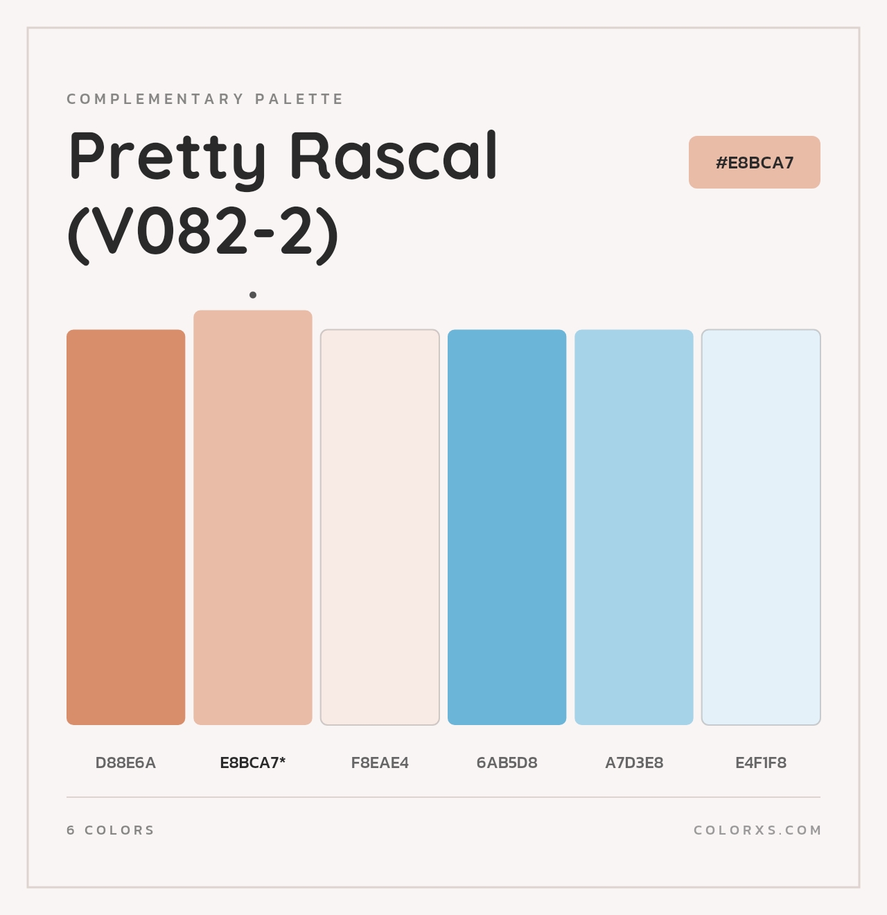 Pretty Rascal (V082-2) - Complementary Color Palette