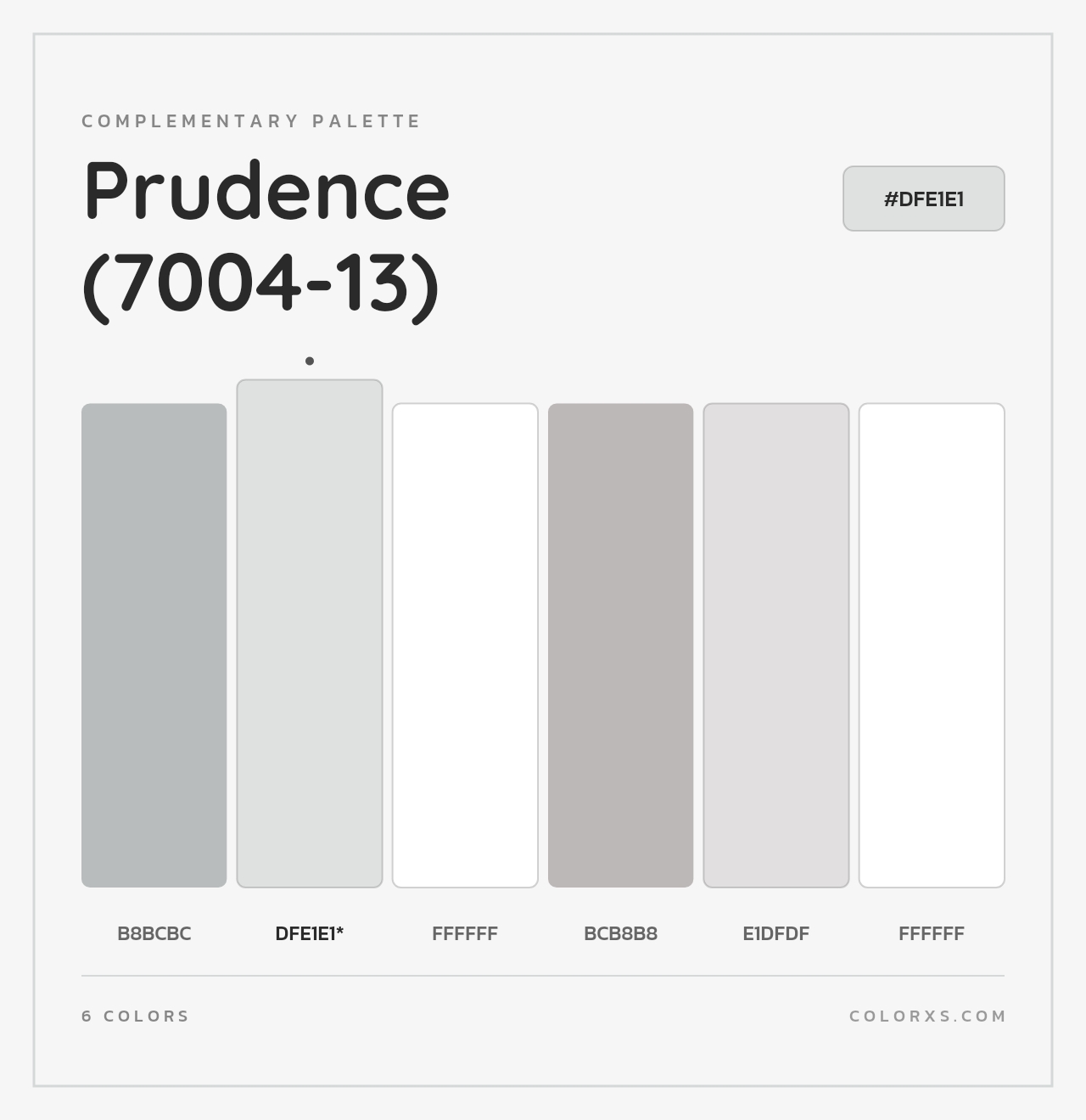 Prudence (7004-13) - Complementary Color Palette