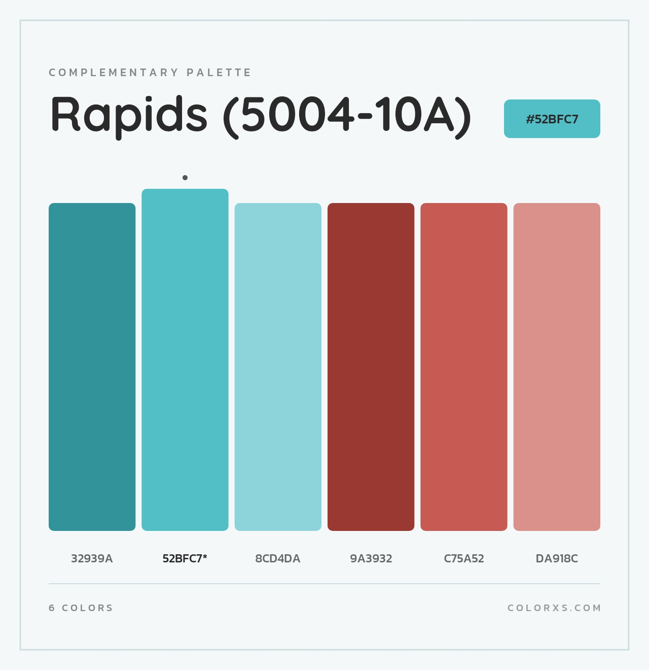 Rapids (5004-10A) - Complementary Color Palette