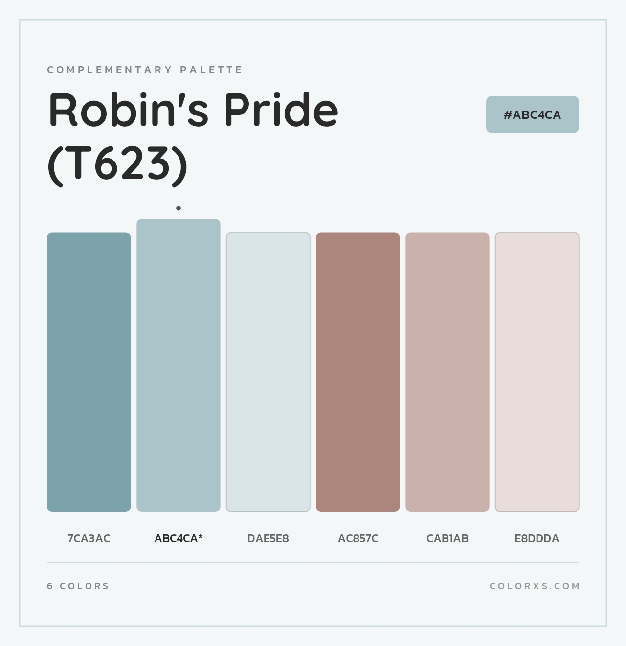 Robin's Pride (T623) - Complementary Color Palette
