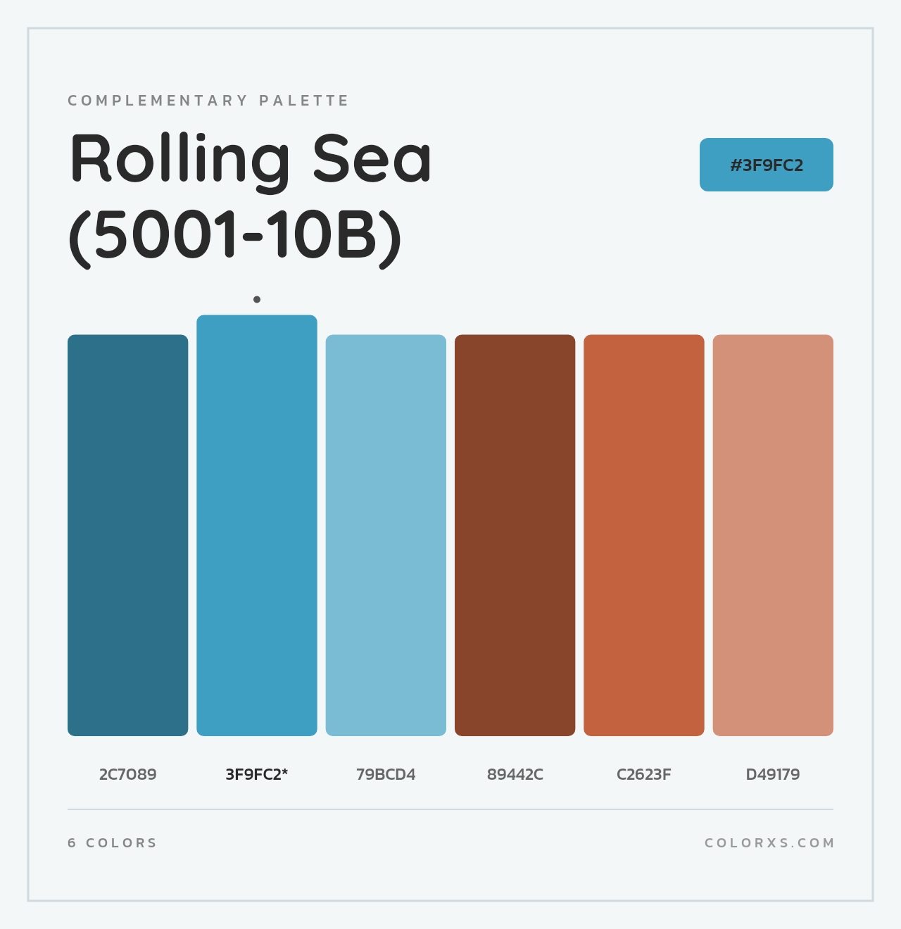 Rolling Sea (5001-10B) - Complementary Color Palette