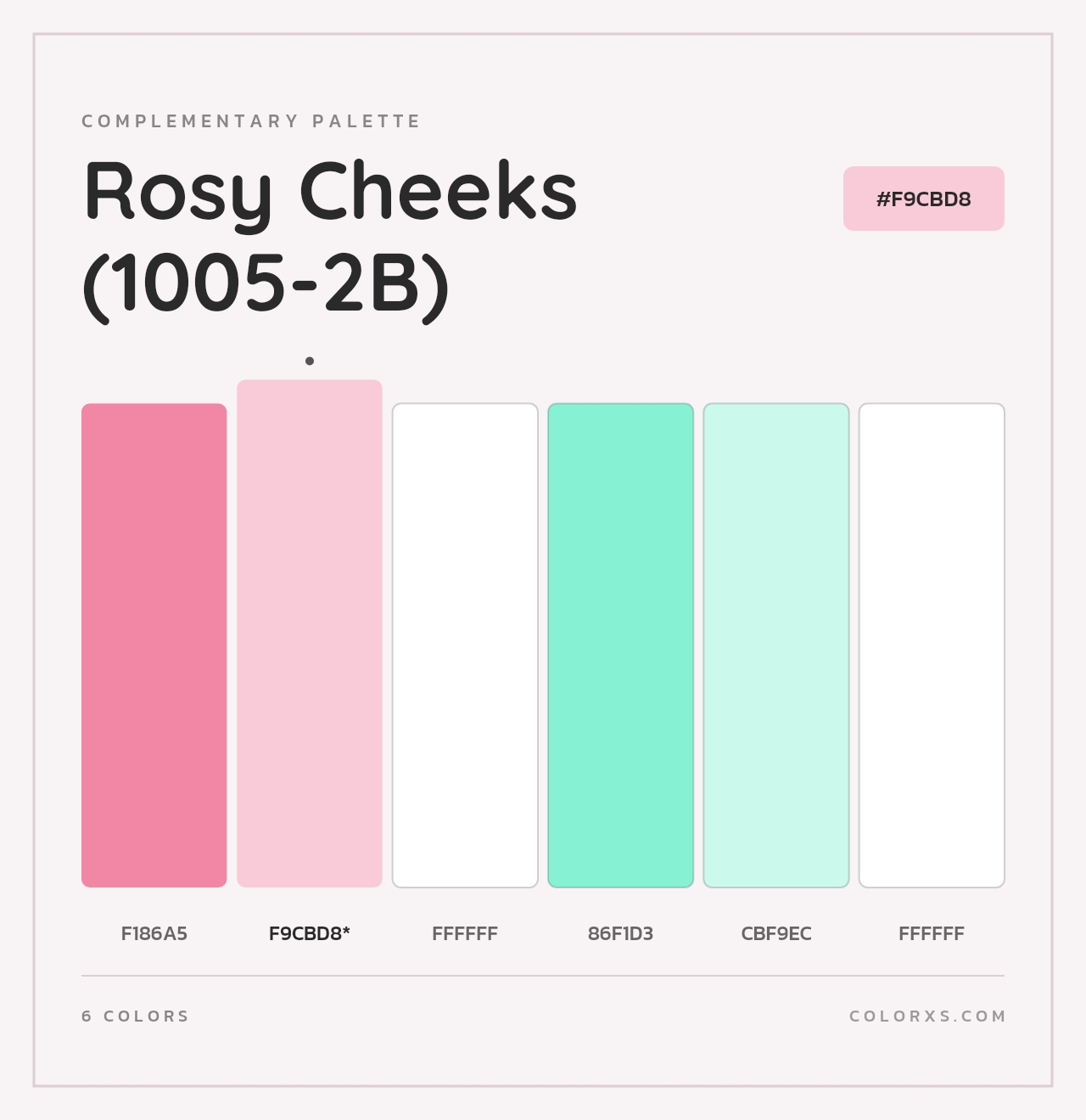 Rosy Cheeks (1005-2B) - Complementary Color Palette