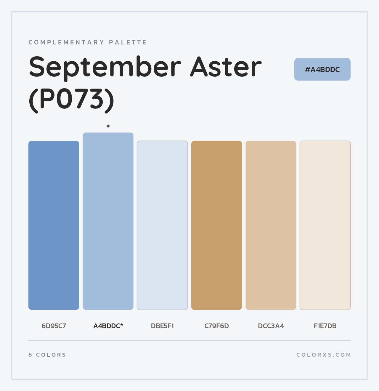 September Aster (P073) - Complementary Color Palette