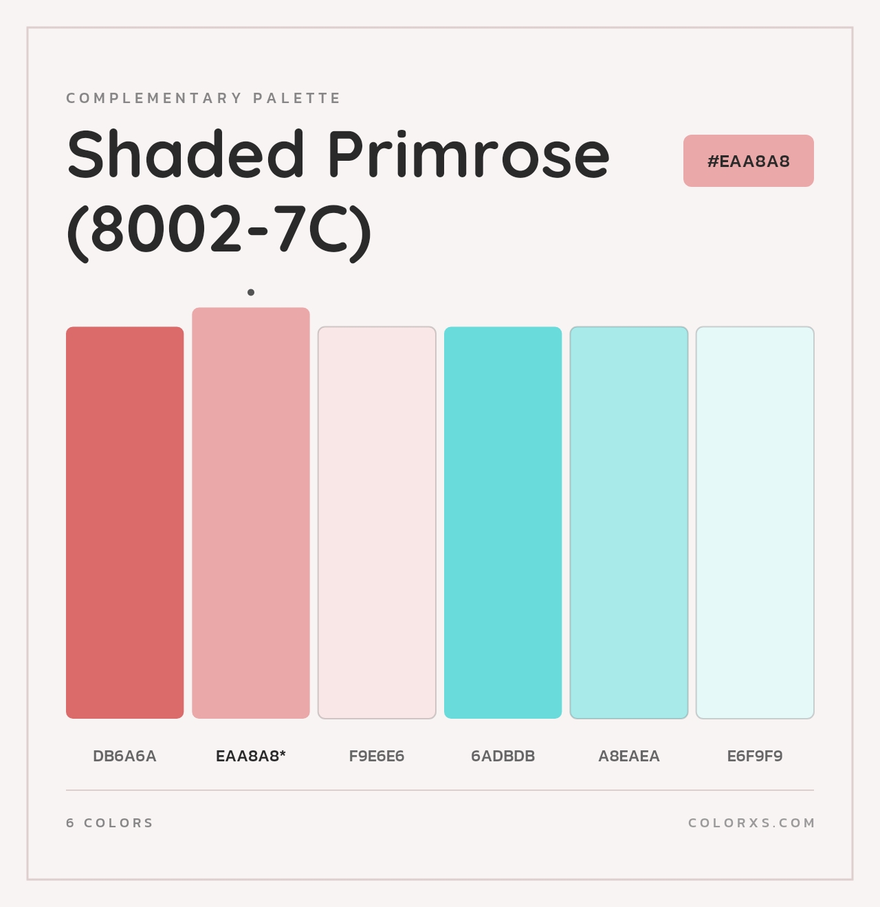 Shaded Primrose (8002-7C) - Complementary Color Palette