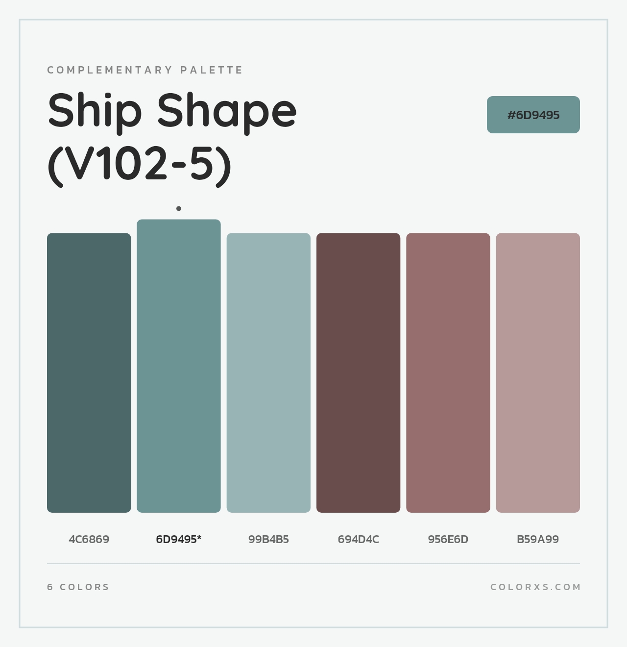 Ship Shape (V102-5) - Complementary Color Palette