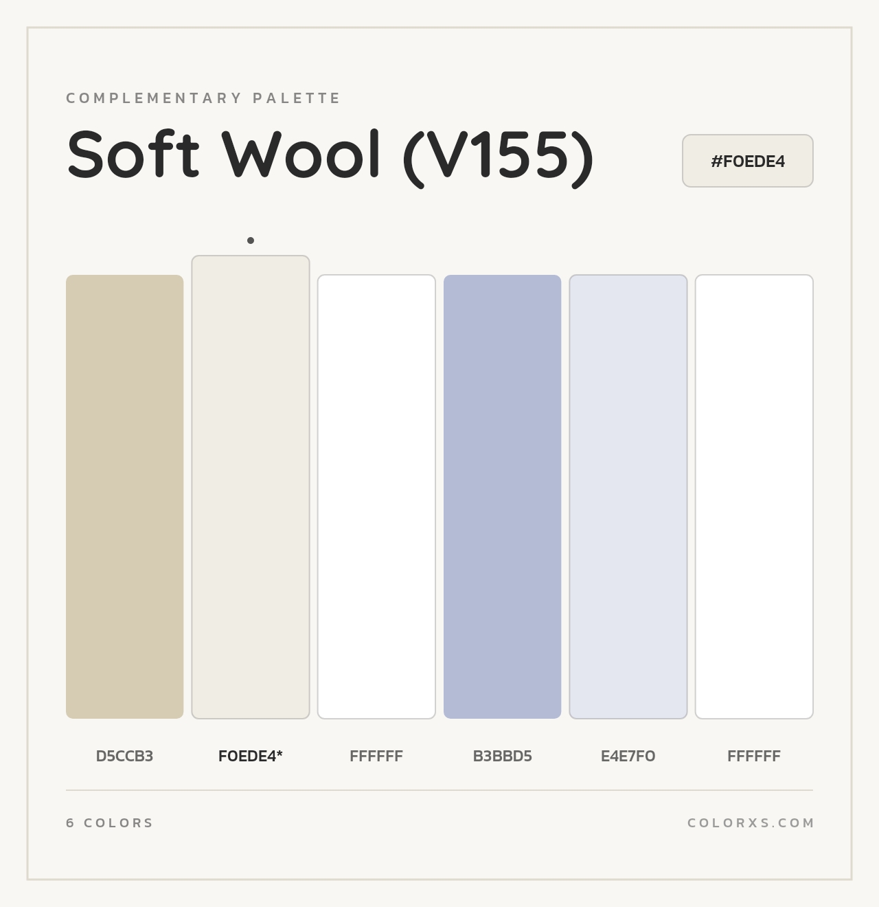 Soft Wool (V155) - Complementary Color Palette