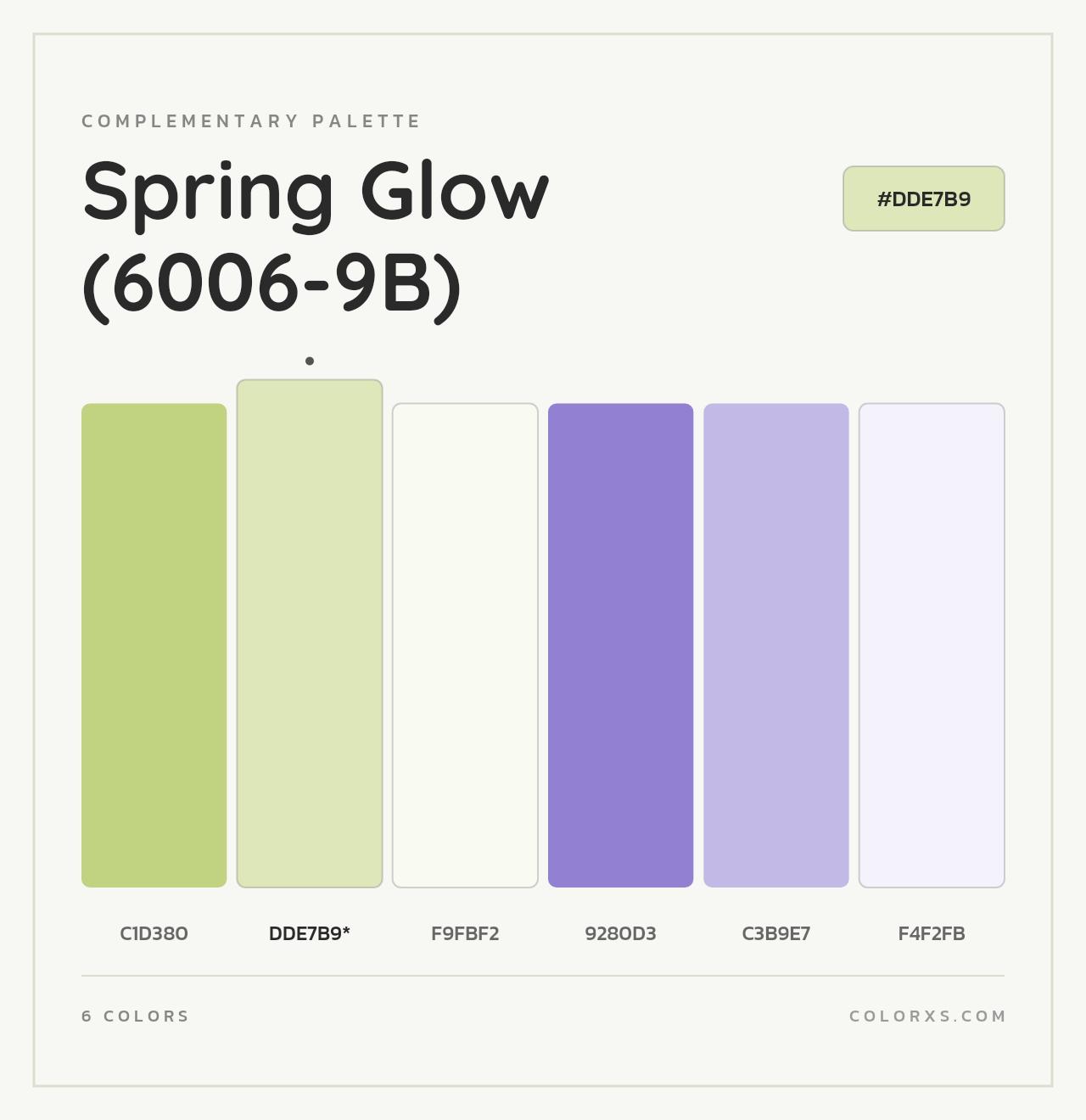 Spring Glow (6006-9B) - Complementary Color Palette