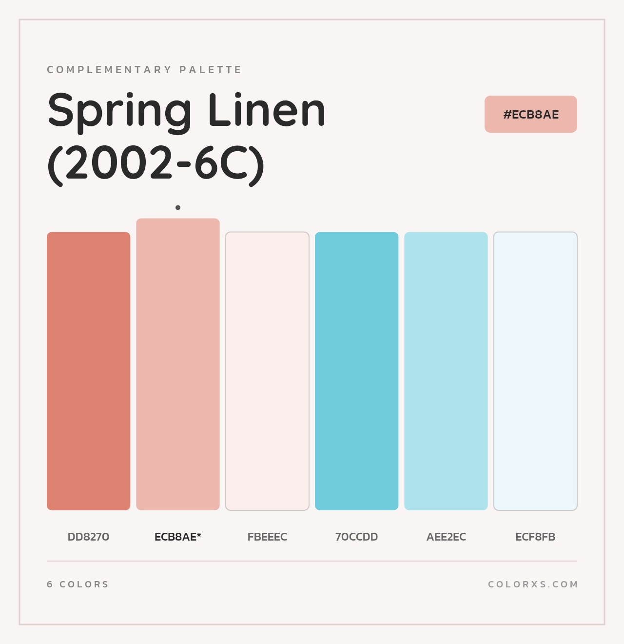 Spring Linen (2002-6C) - Complementary Color Palette