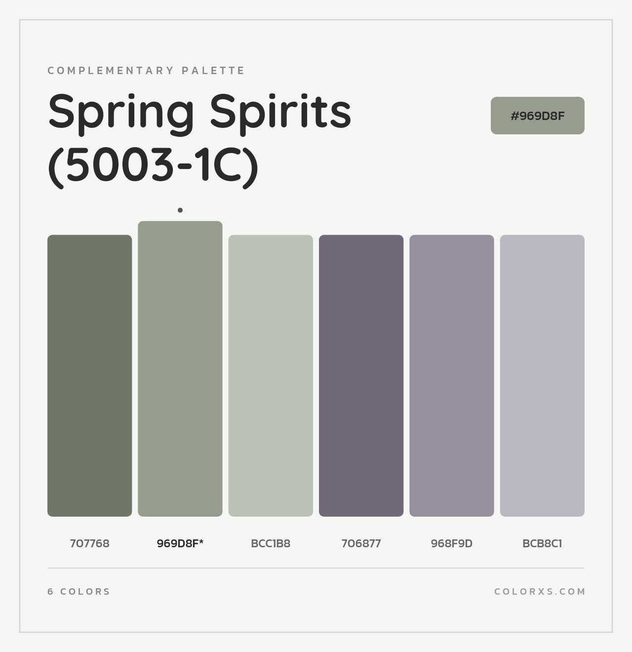 Spring Spirits (5003-1C) - Complementary Color Palette
