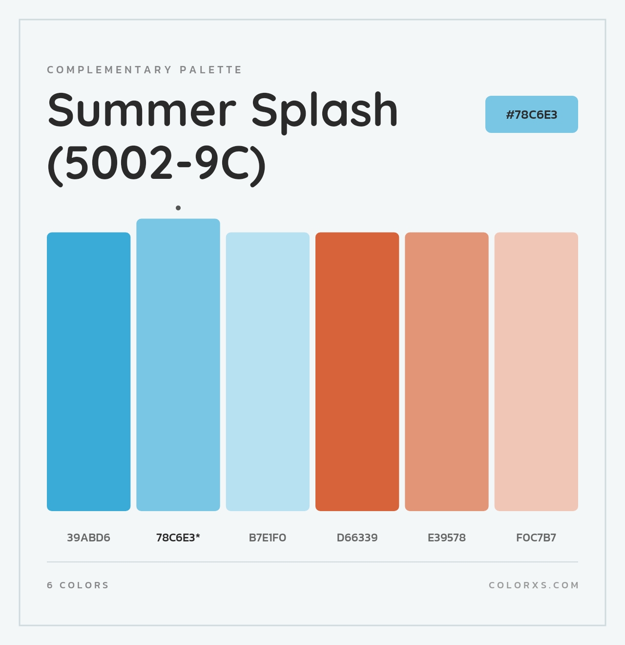 Summer Splash (5002-9C) - Complementary Color Palette