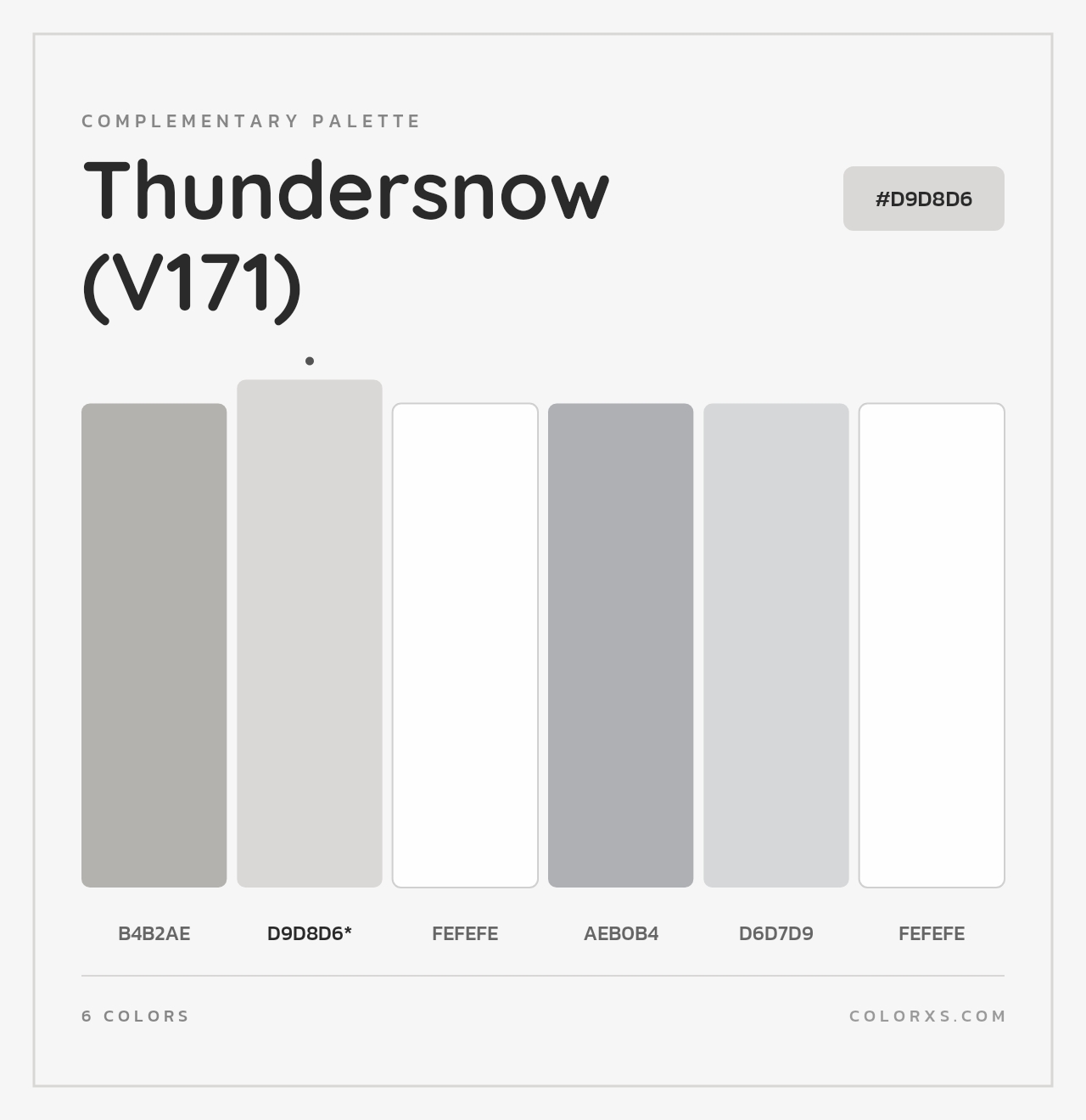 Thundersnow (V171) - Complementary Color Palette