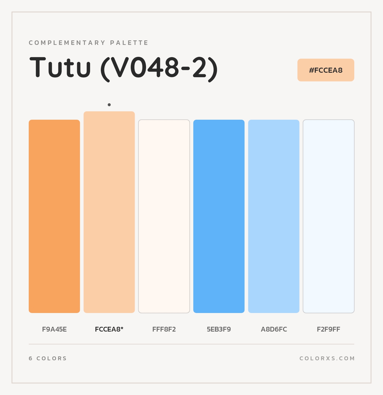 Tutu (V048-2) - Complementary Color Palette