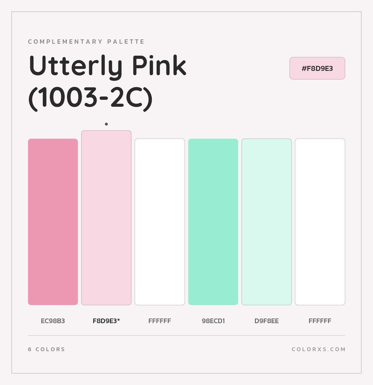 Utterly Pink (1003-2C) - Complementary Color Palette