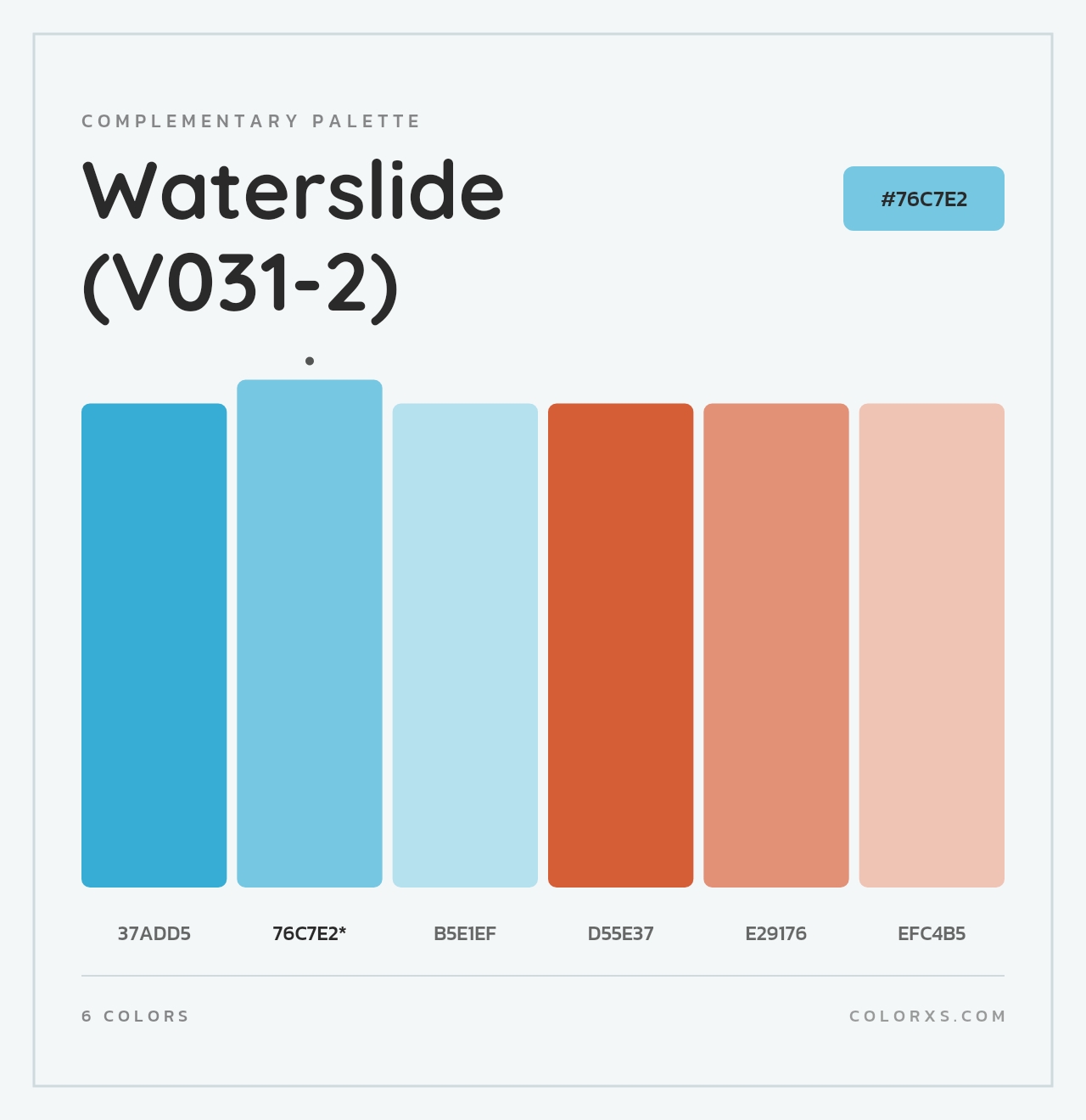 Waterslide (V031-2) - Complementary Color Palette