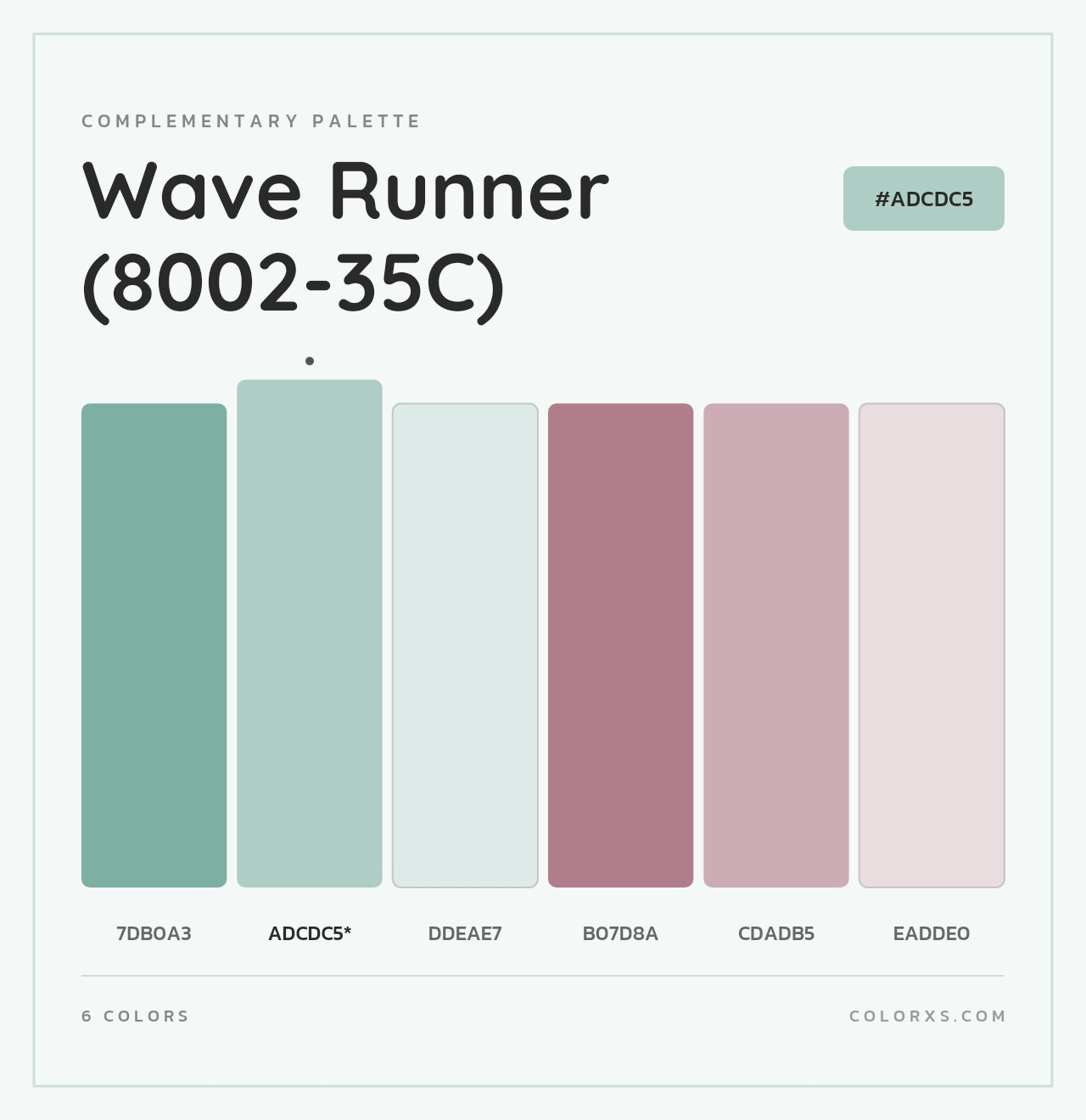 Wave Runner (8002-35C) - Complementary Color Palette