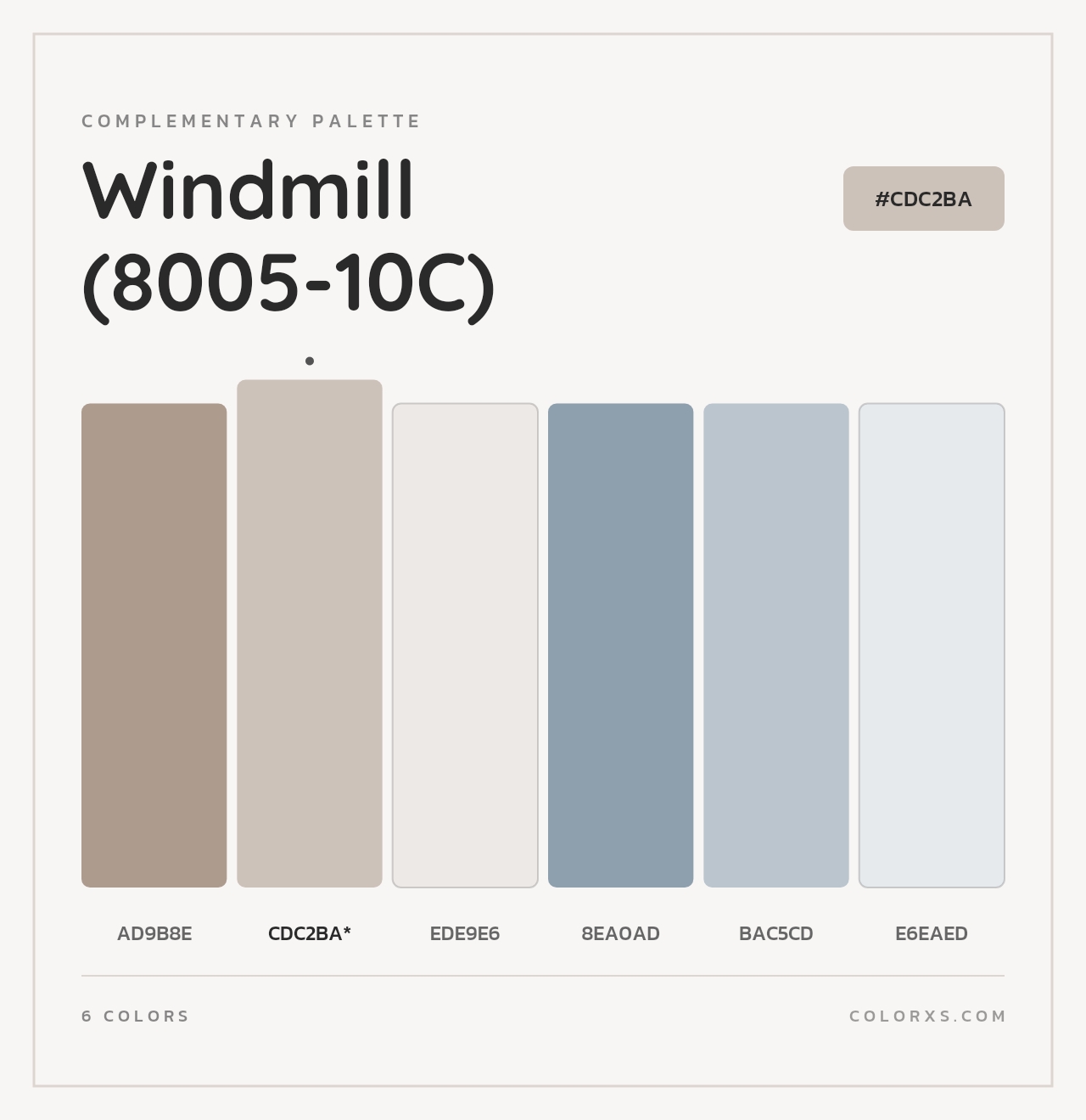 Windmill (8005-10C) - Complementary Color Palette