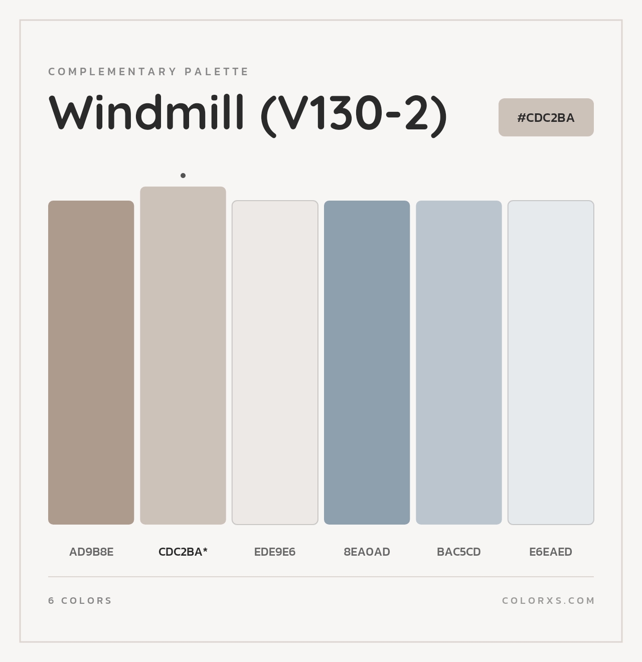 Windmill (V130-2) - Complementary Color Palette