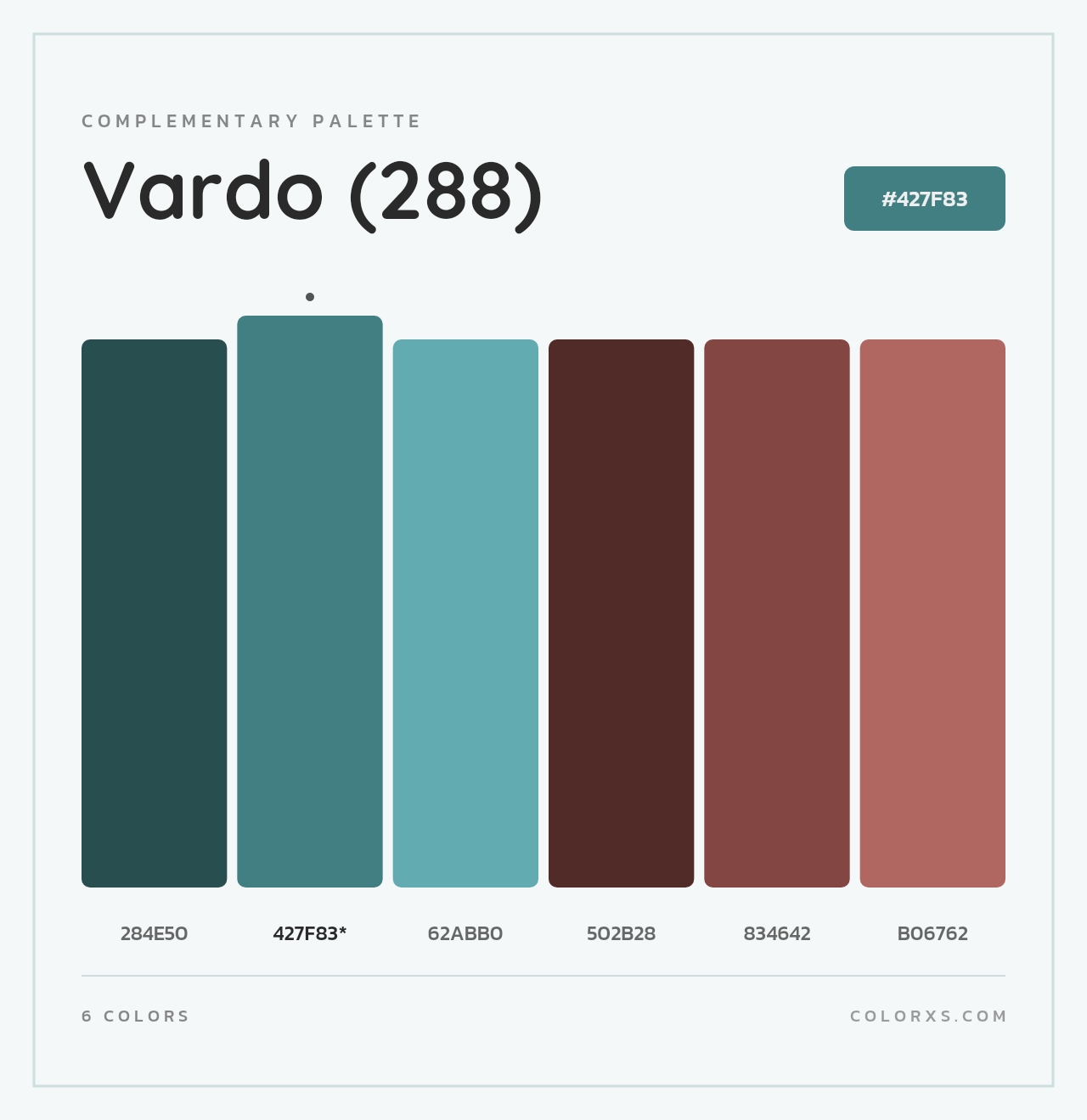Vardo (288) - Complementary Color Palette