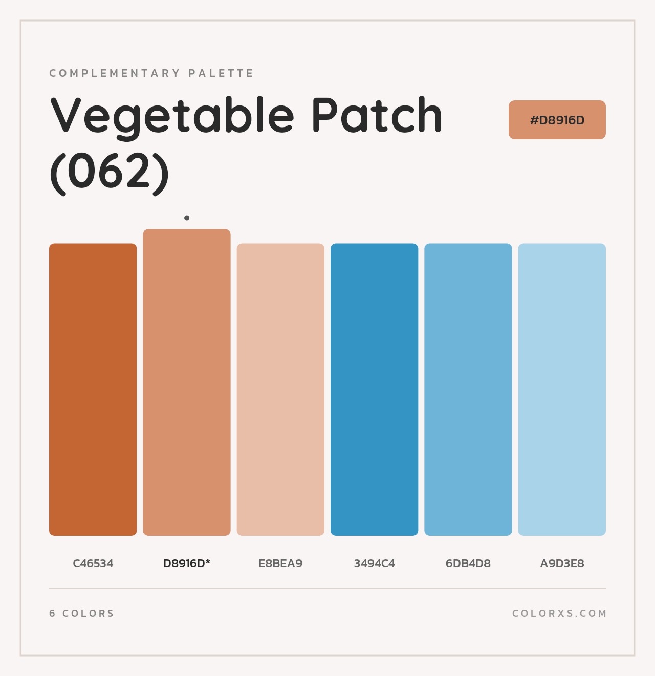 Vegetable Patch (062) - Complementary Color Palette