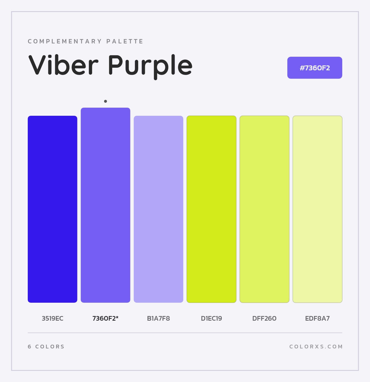 Viber Purple - Complementary Color Palette