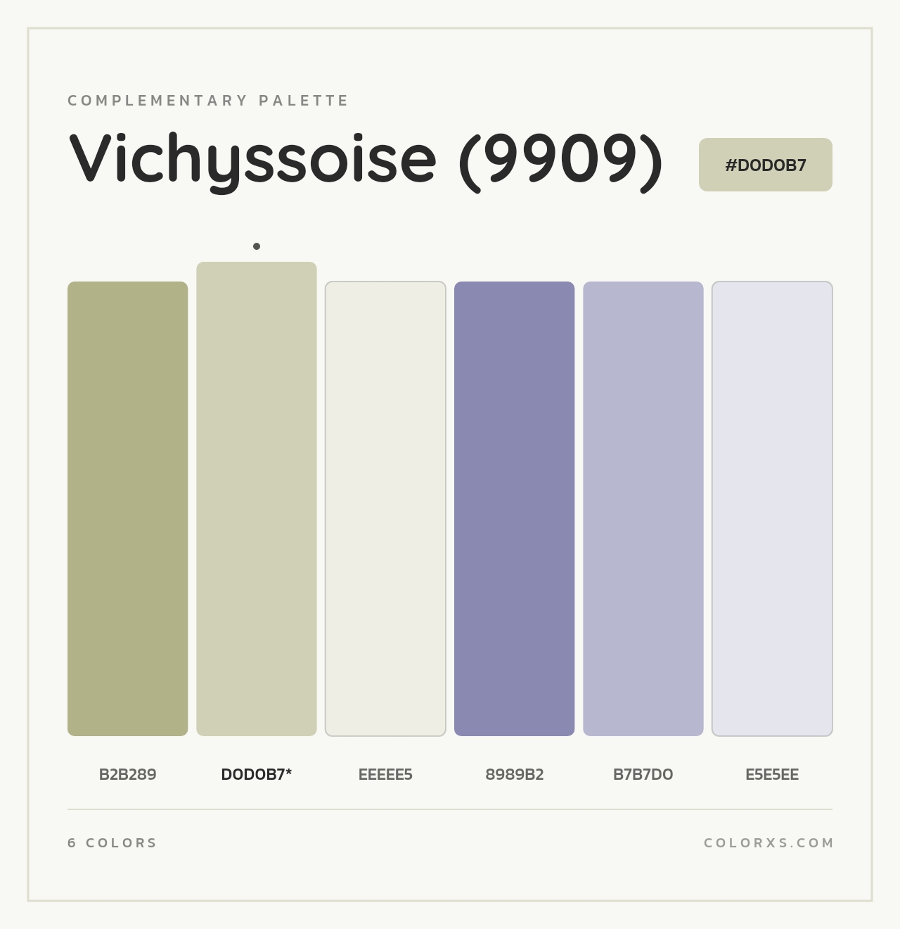 Vichyssoise (9909) - Complementary Color Palette