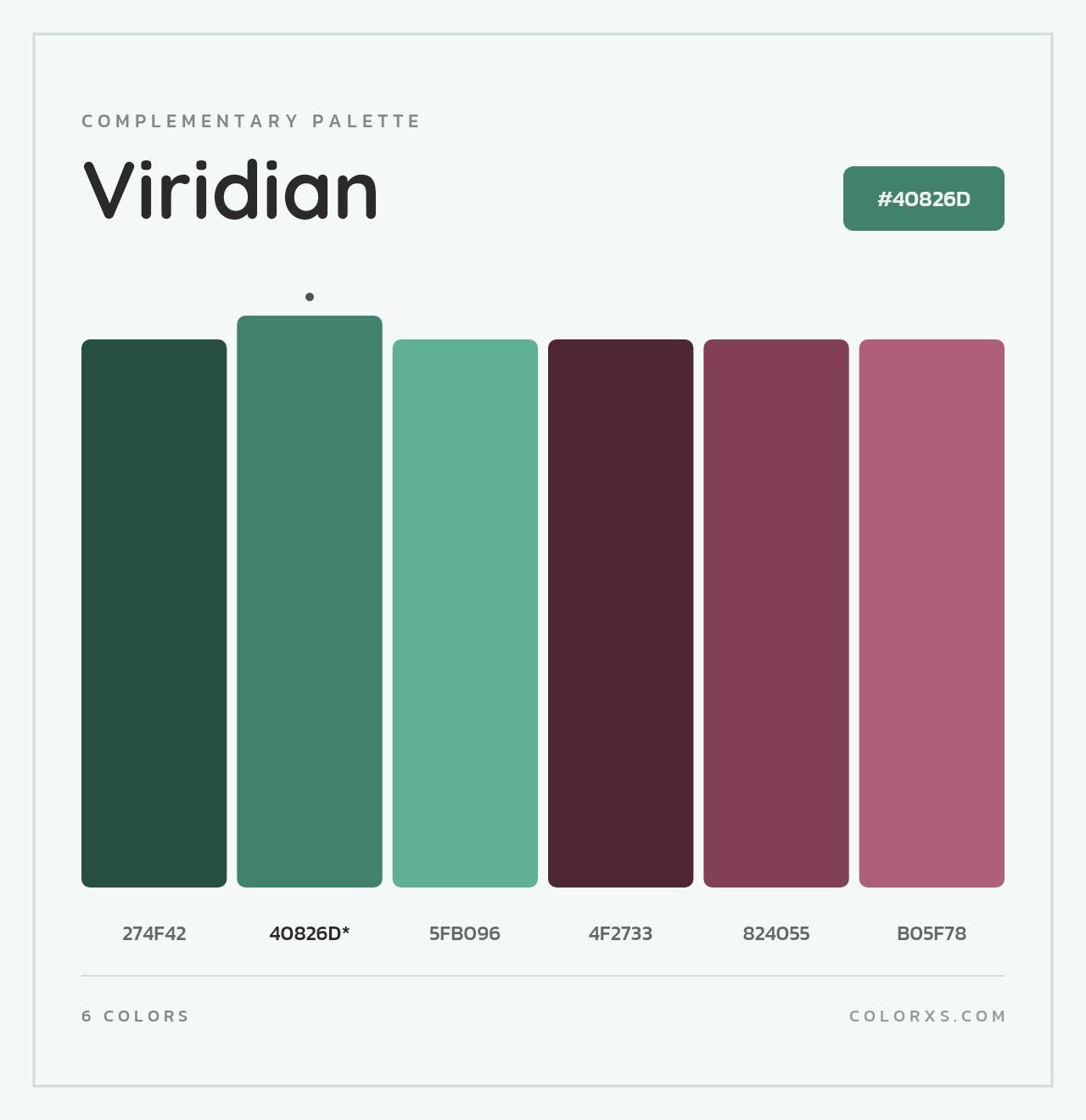 Viridian - Complementary Color Palette