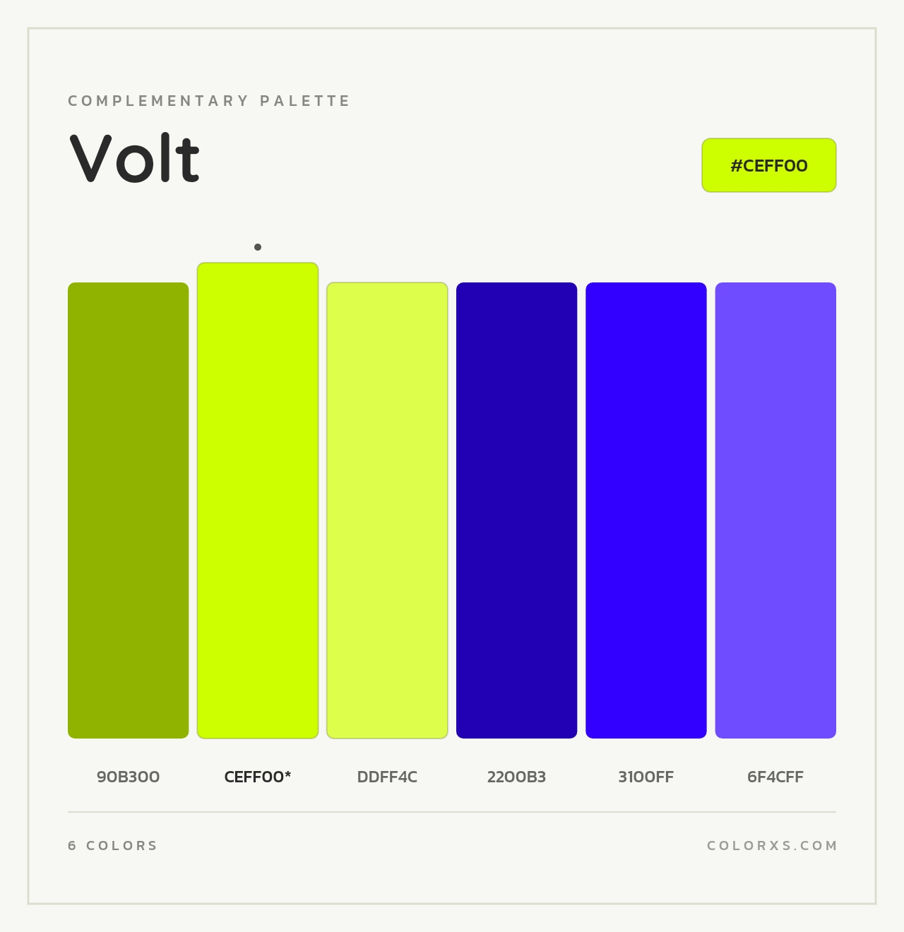 Volt - Complementary Color Palette
