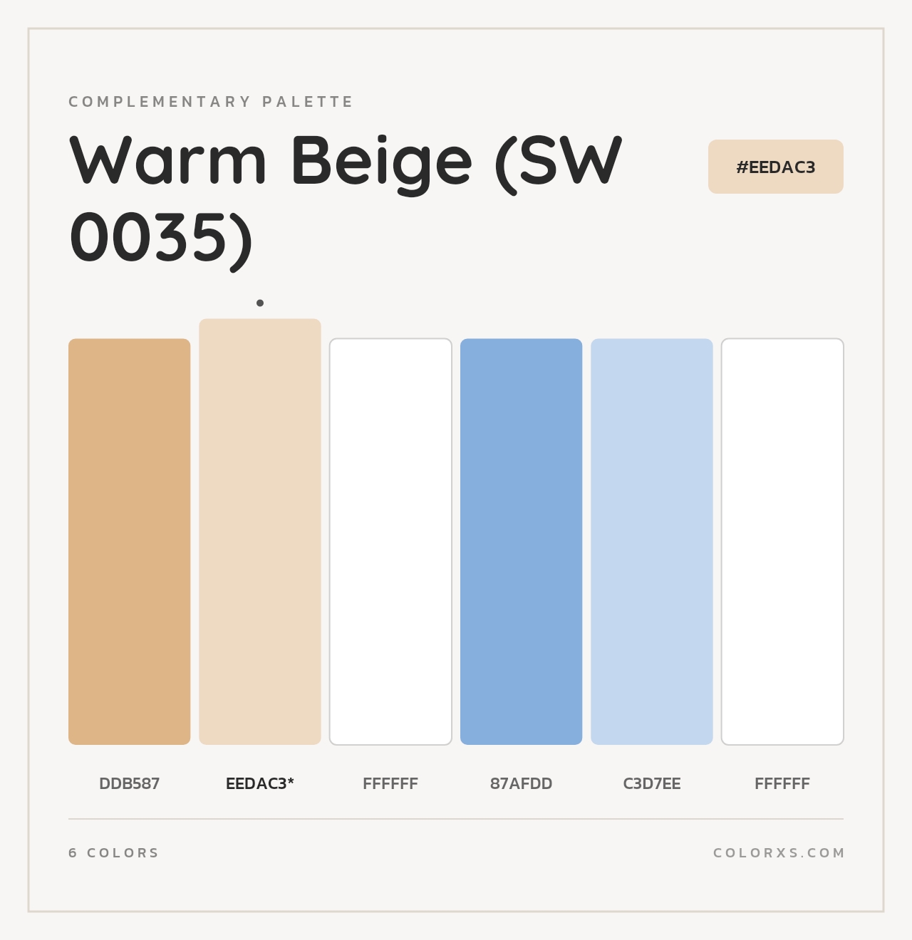 Warm Beige (SW 0035) - Complementary Color Palette