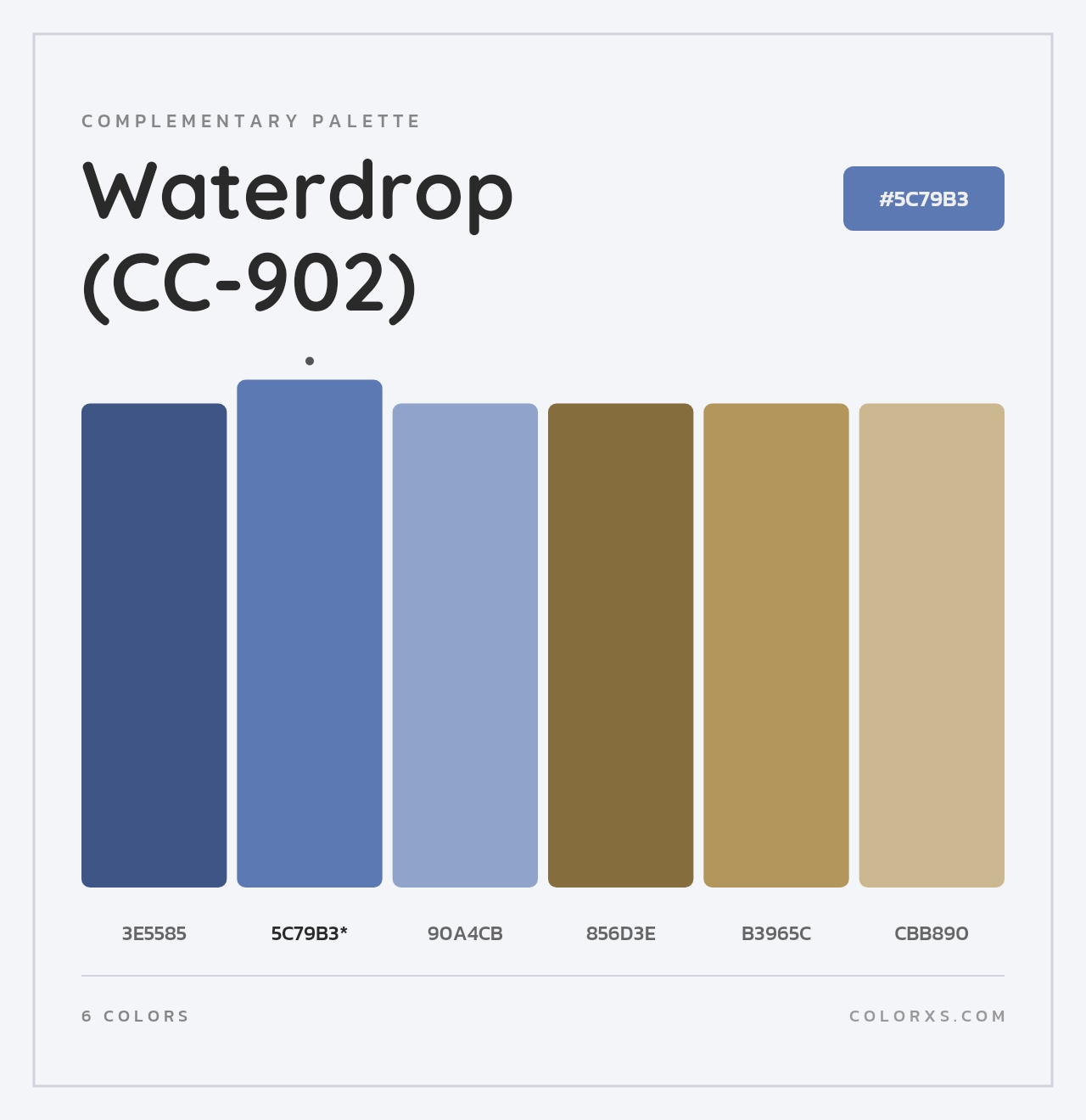 Waterdrop (CC-902) - Complementary Color Palette