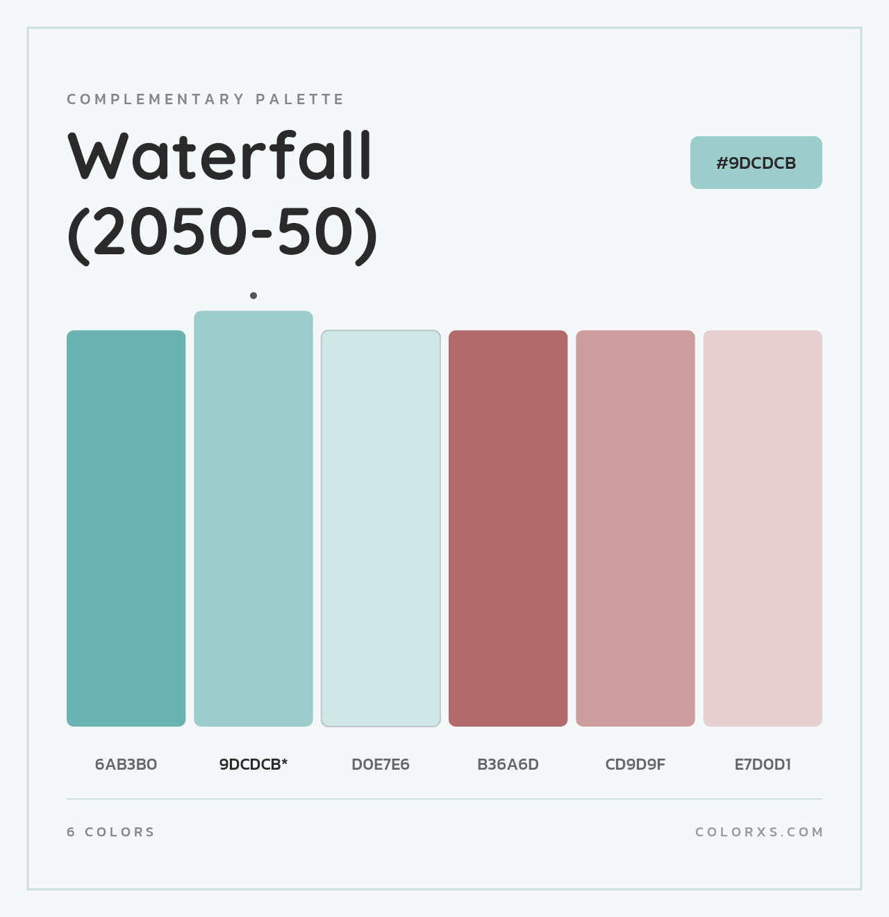 Waterfall (2050-50) - Complementary Color Palette