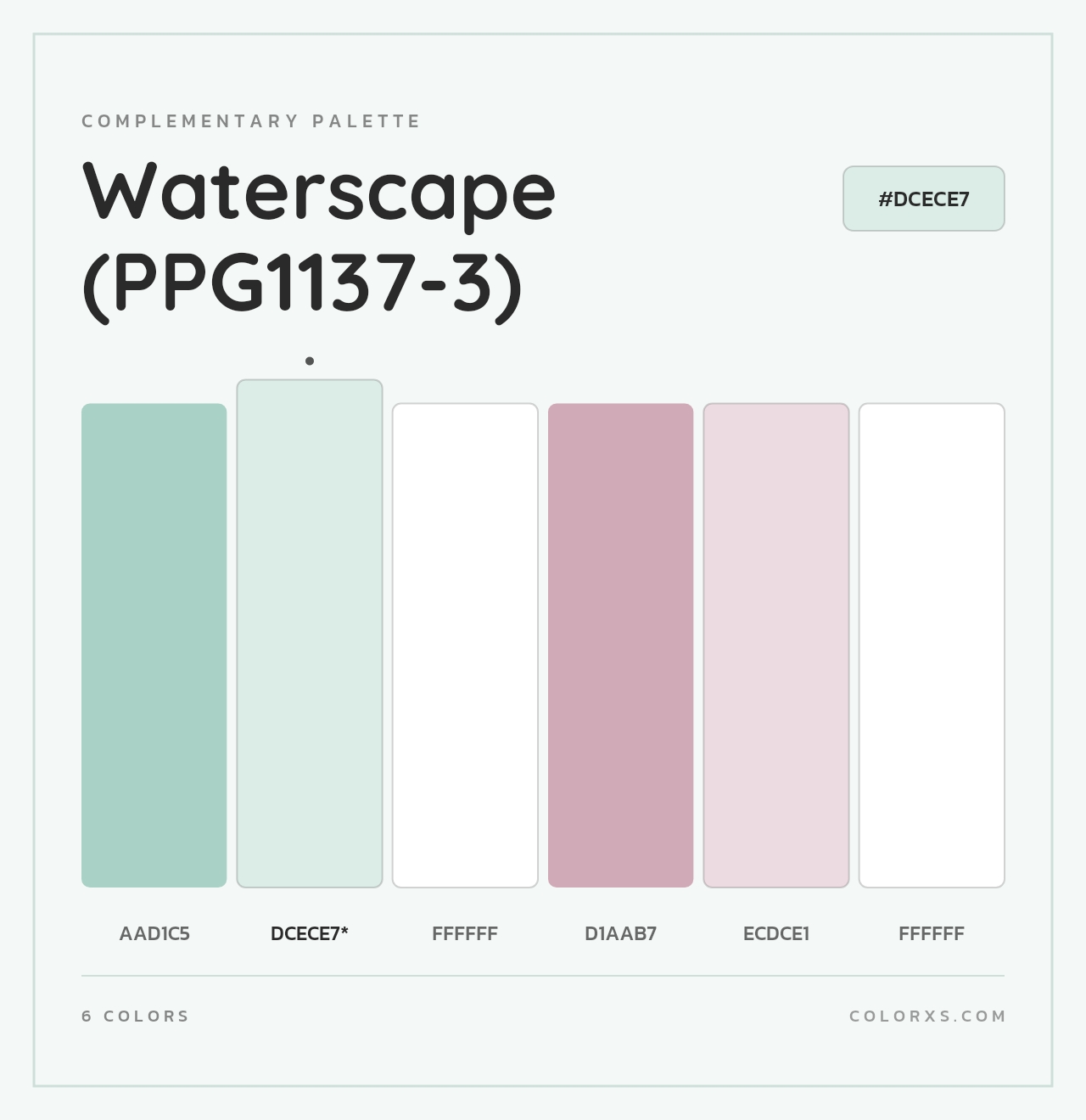Waterscape (PPG1137-3) - Complementary Color Palette