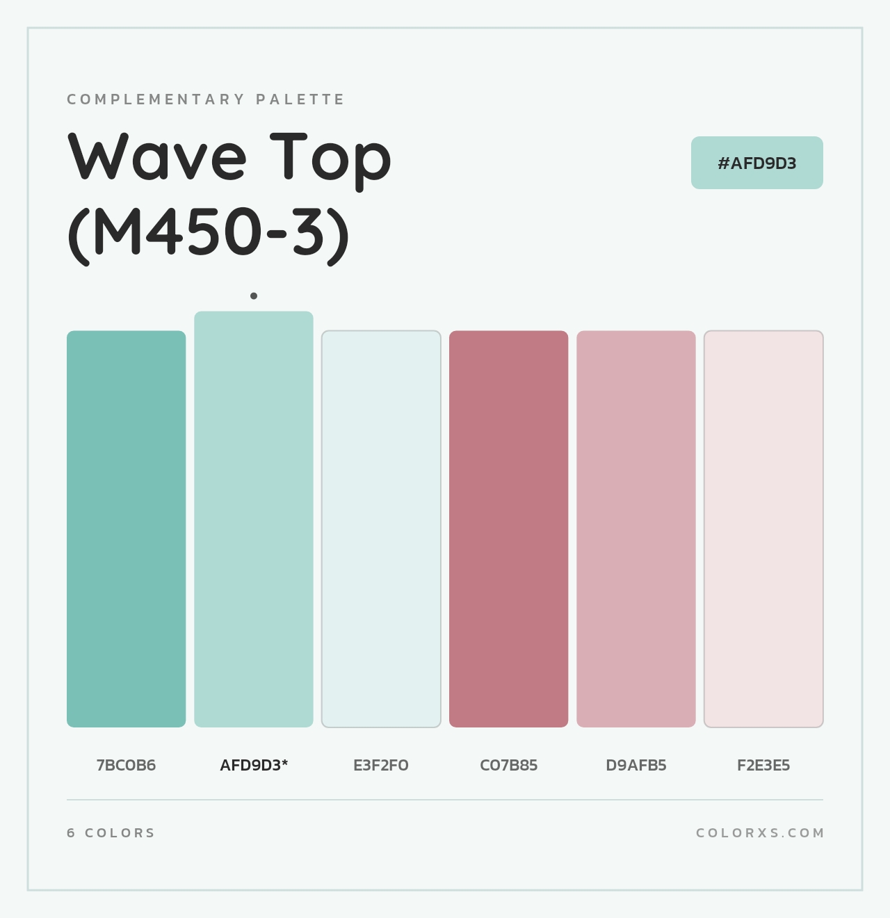 Wave Top (M450-3) - Complementary Color Palette