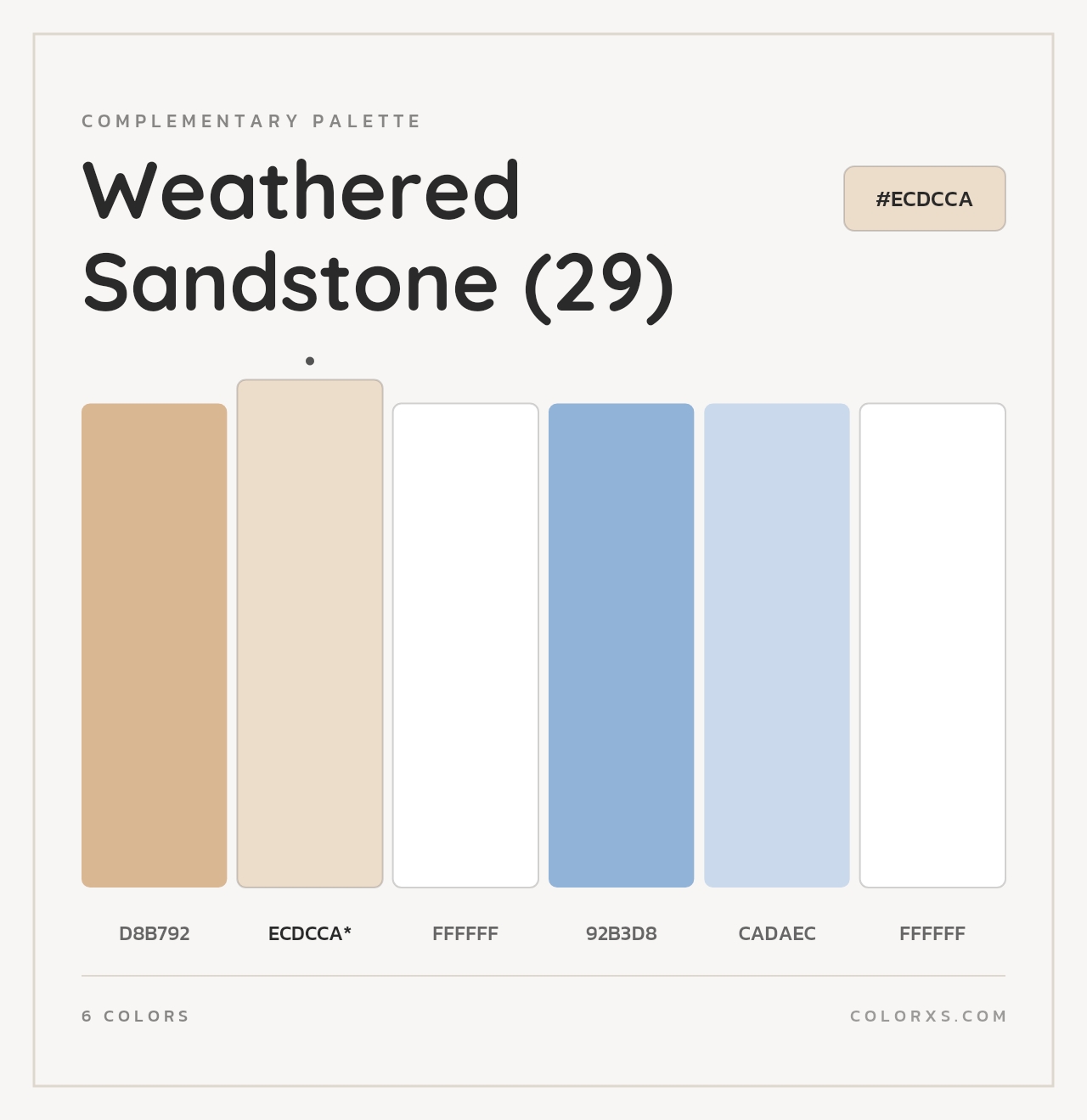 Weathered Sandstone (29) - Complementary Color Palette