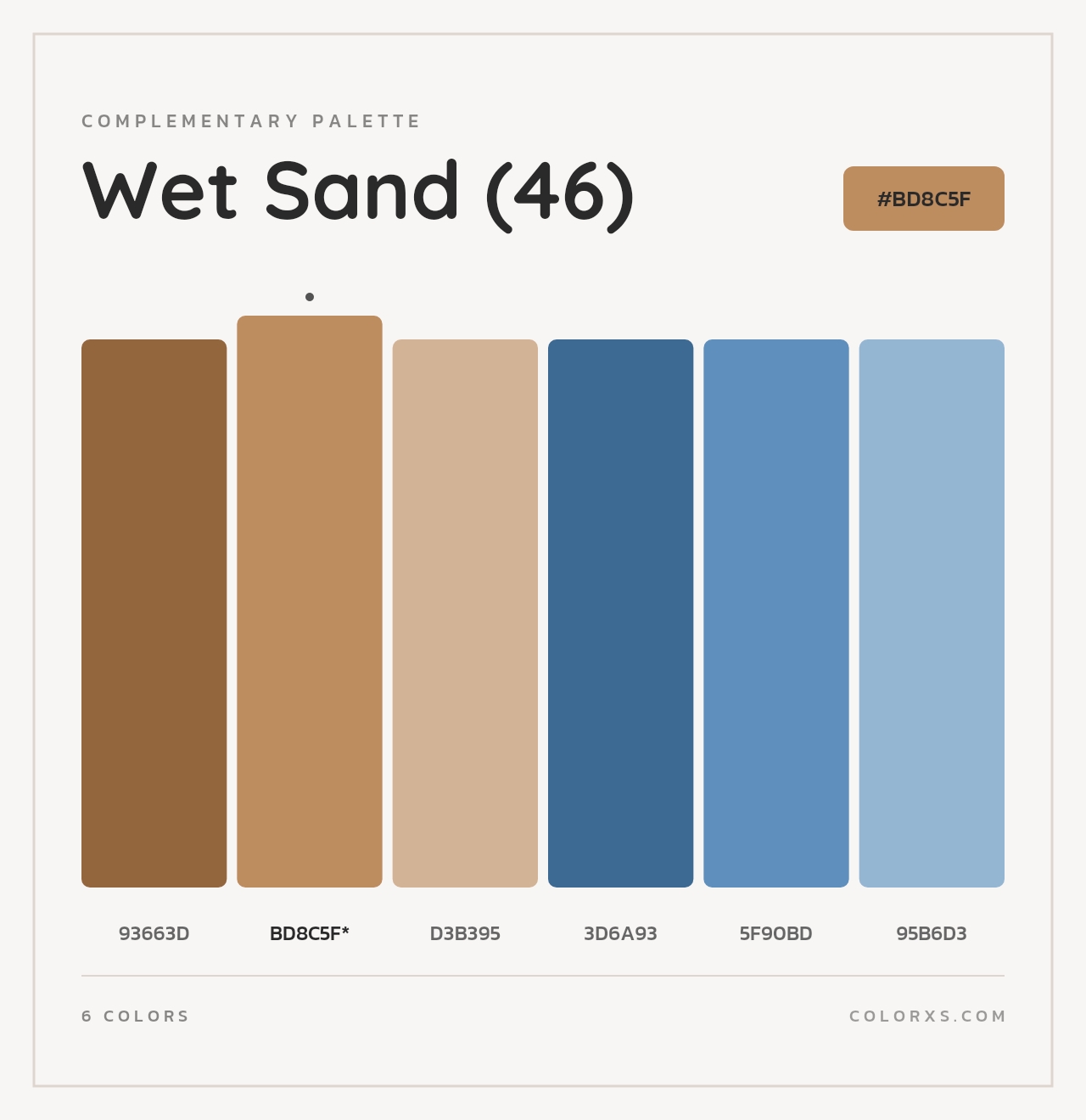 Wet Sand (46) - Complementary Color Palette