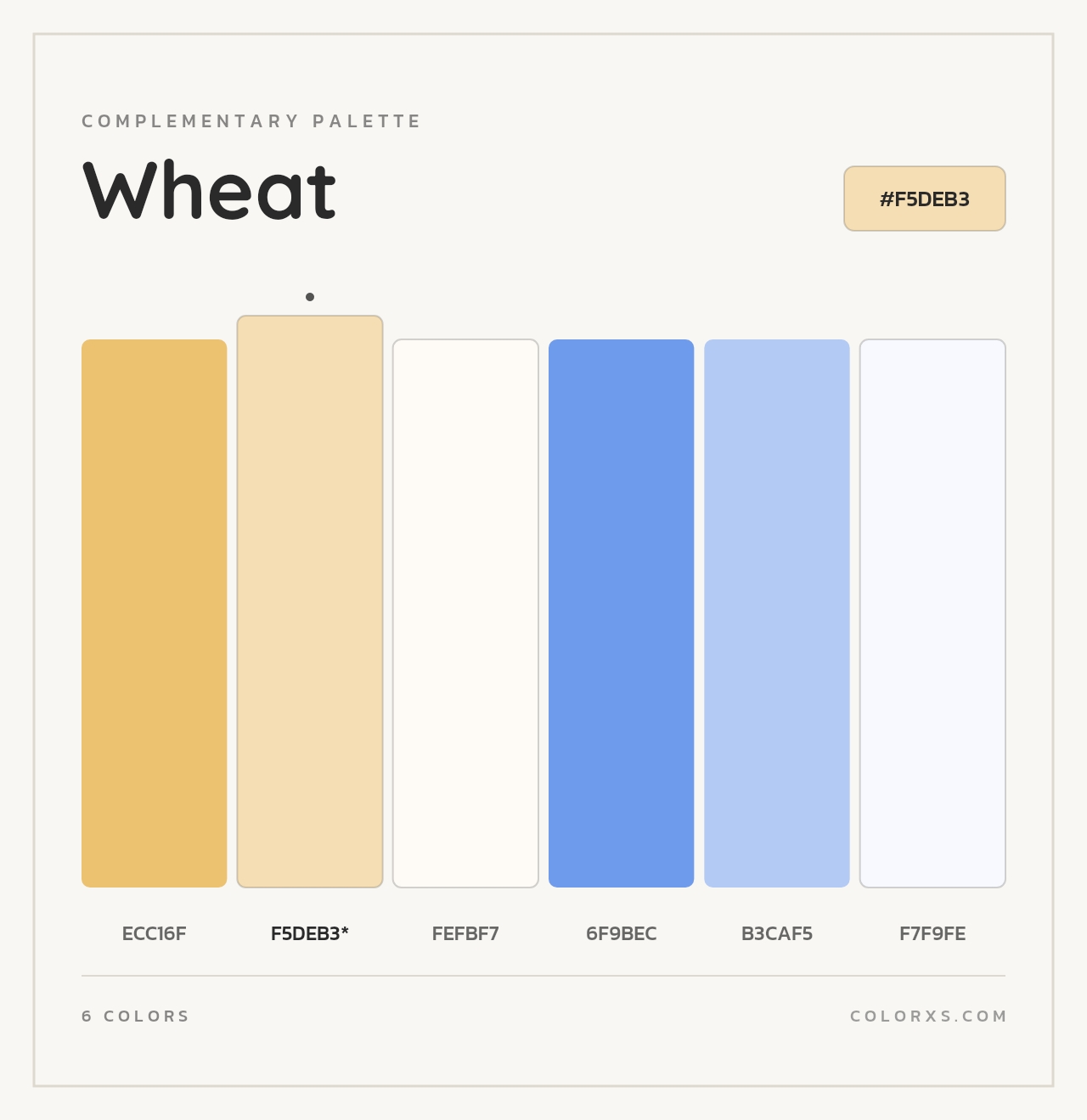 Wheat - Complementary Color Palette