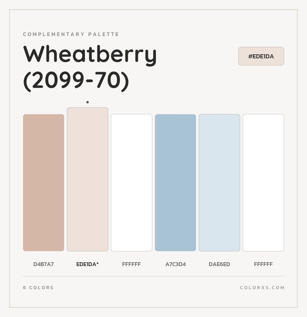 Wheatberry (2099-70) - Complementary Color Palette