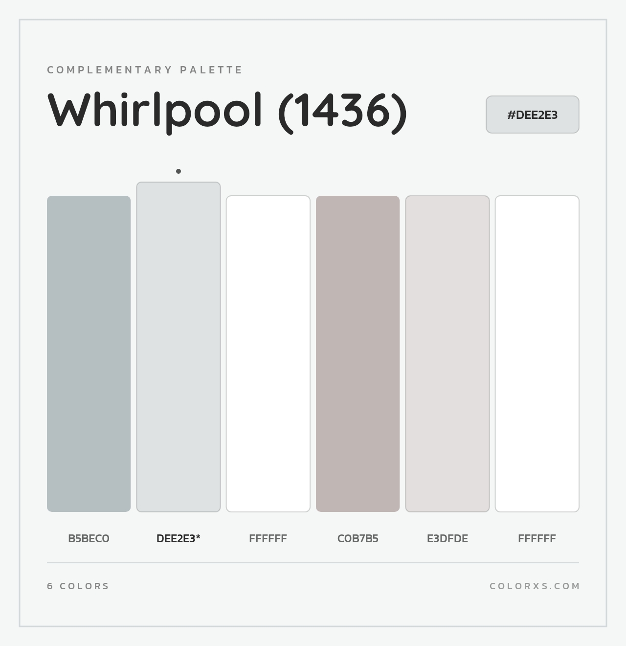 Whirlpool (1436) - Complementary Color Palette