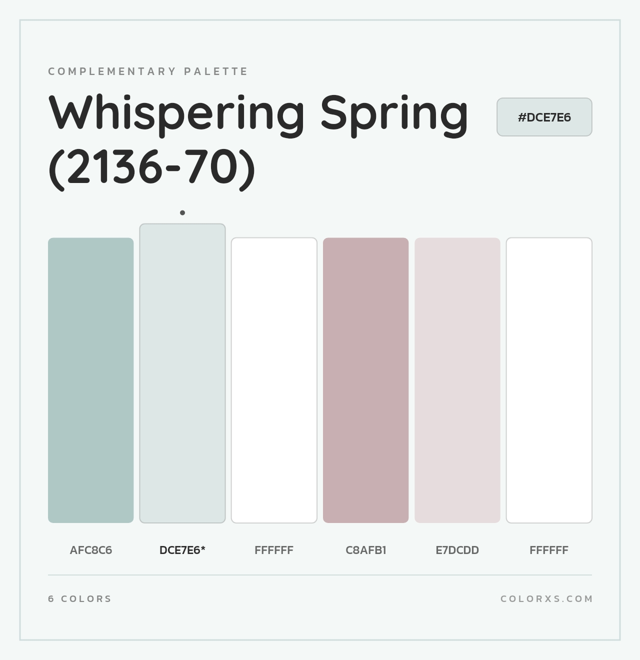 Whispering Spring (2136-70) - Complementary Color Palette