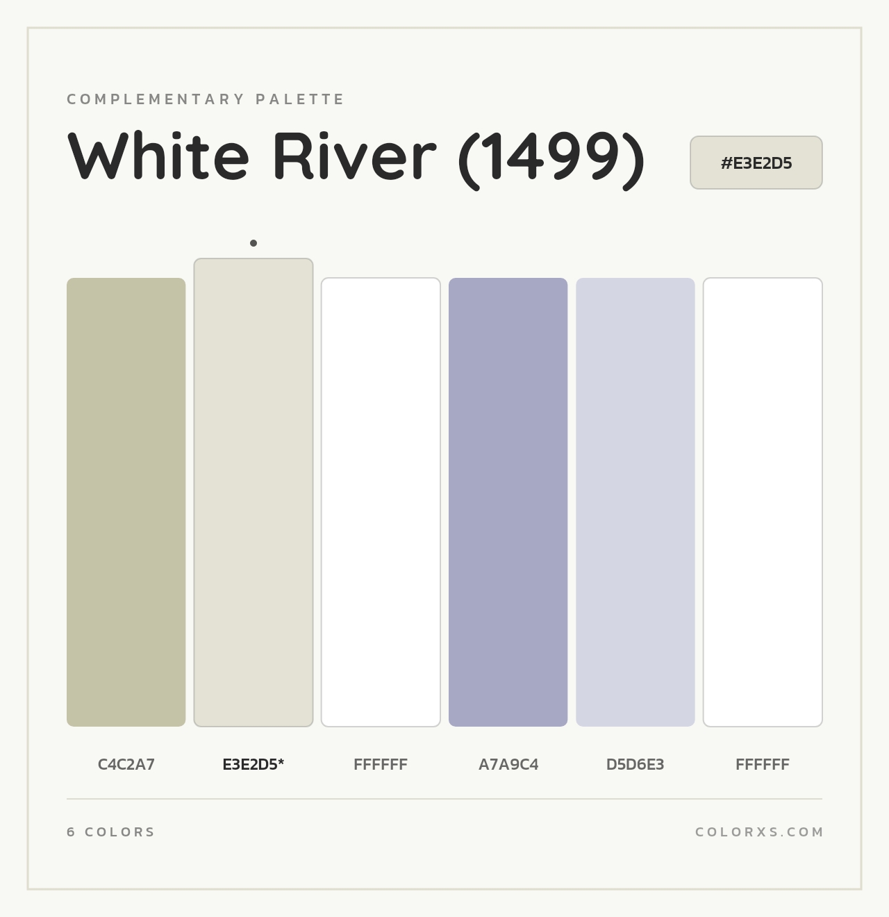 White River (1499) - Complementary Color Palette