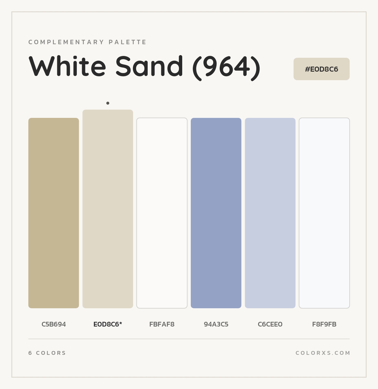 White Sand (964) - Complementary Color Palette