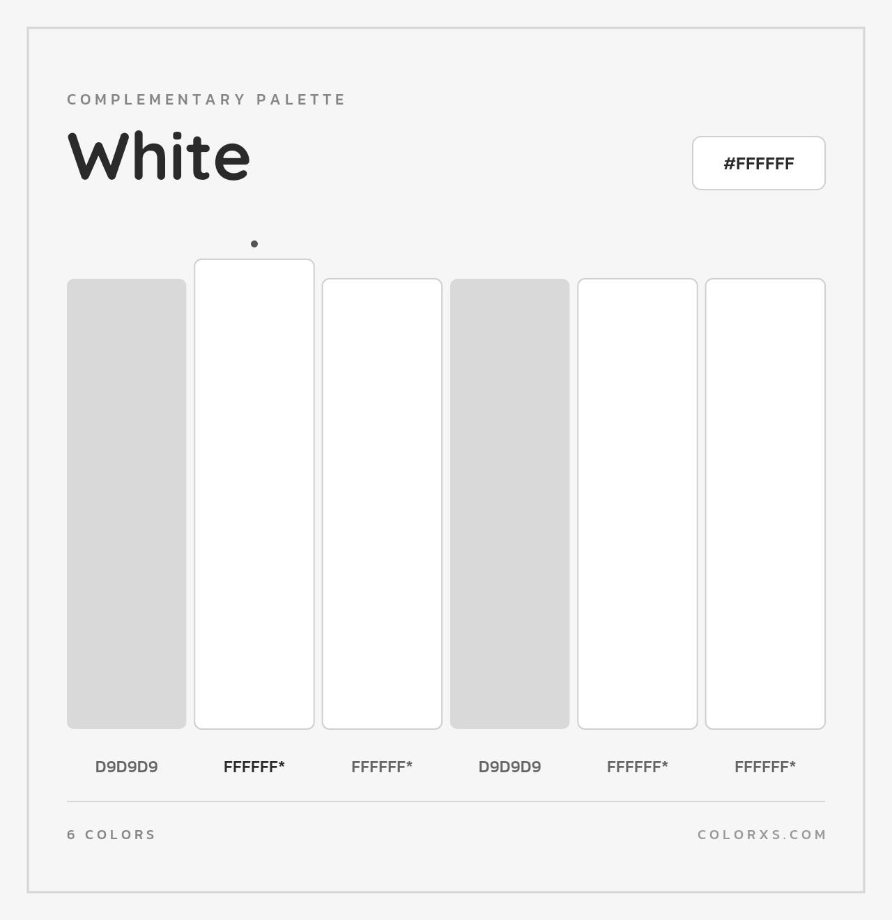 White - Complementary Color Palette