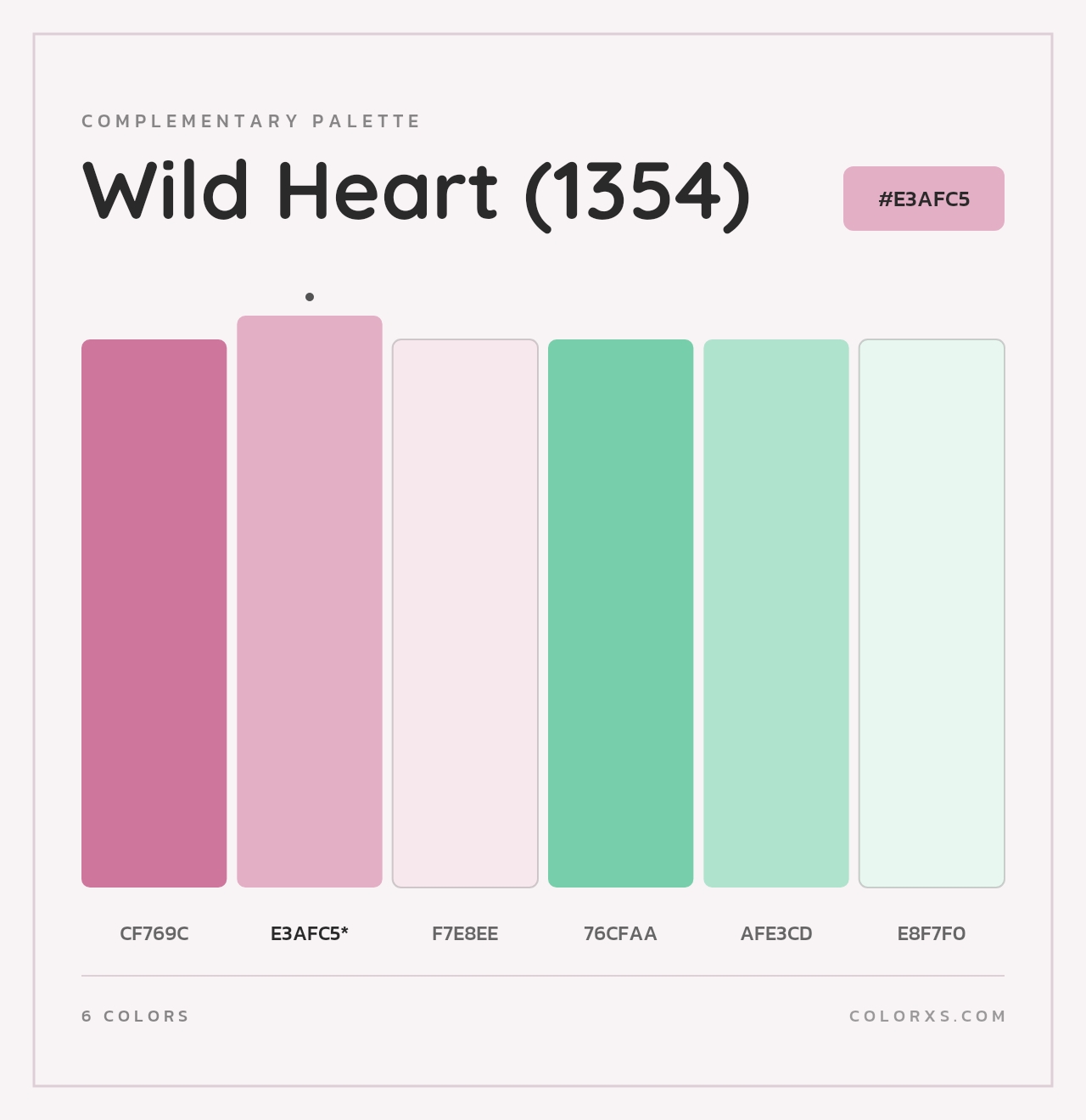 Wild Heart (1354) - Complementary Color Palette