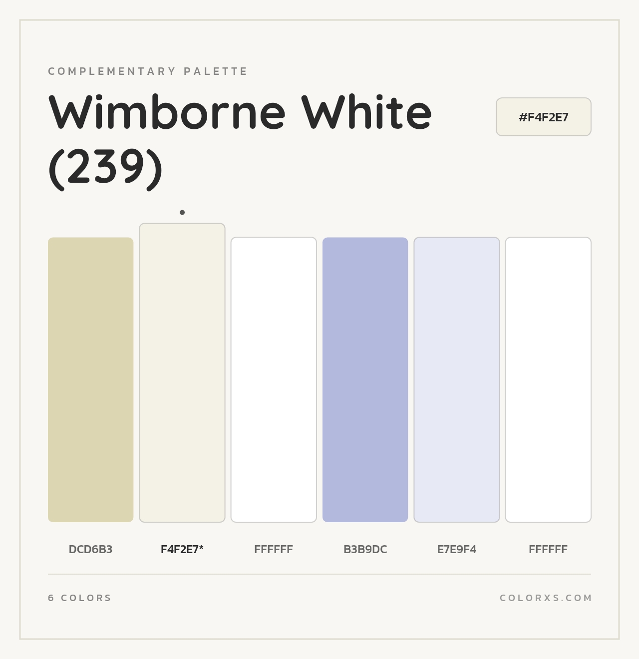 Wimborne White (239) - Complementary Color Palette