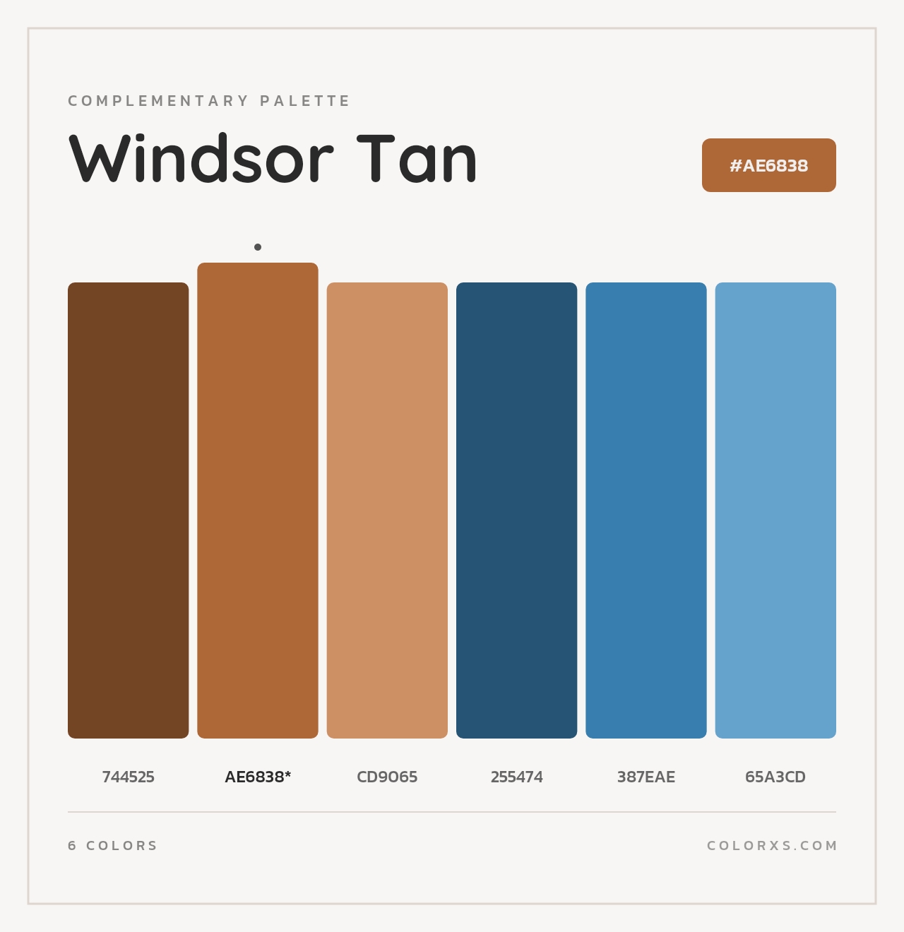 Windsor Tan - Complementary Color Palette