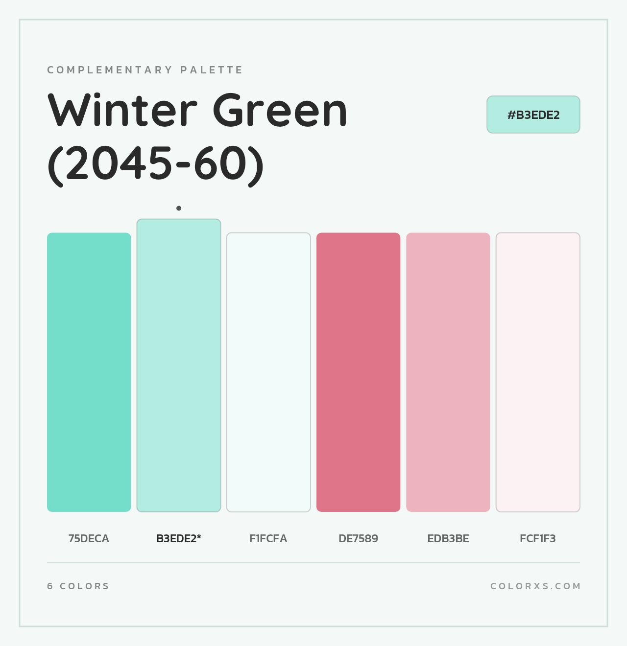 Winter Green (2045-60) - Complementary Color Palette