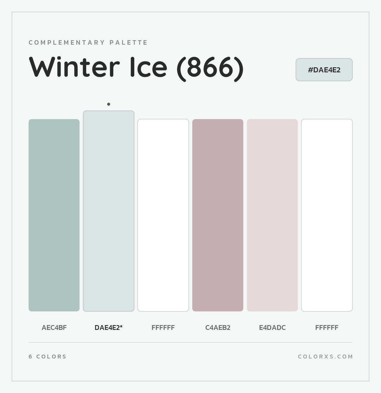 Winter Ice (866) - Complementary Color Palette