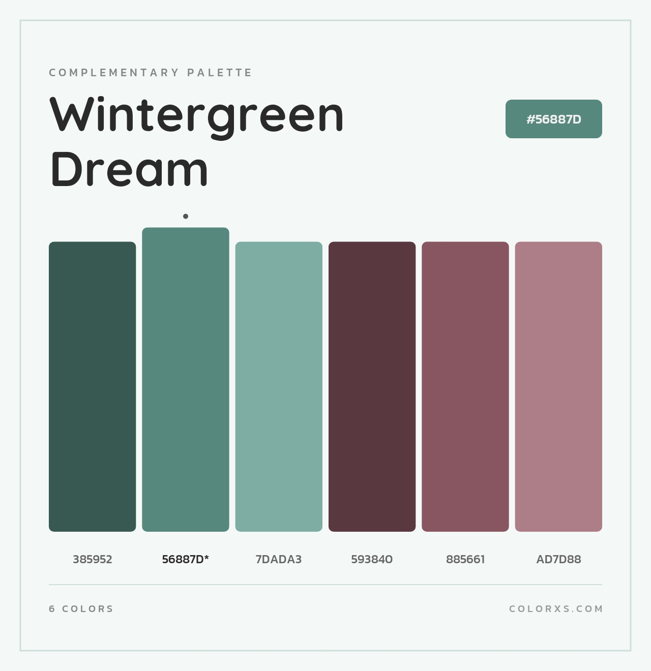 Wintergreen Dream - Complementary Color Palette