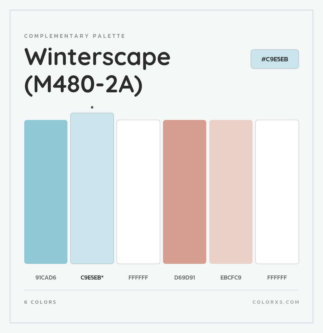 Winterscape (M480-2A) - Complementary Color Palette